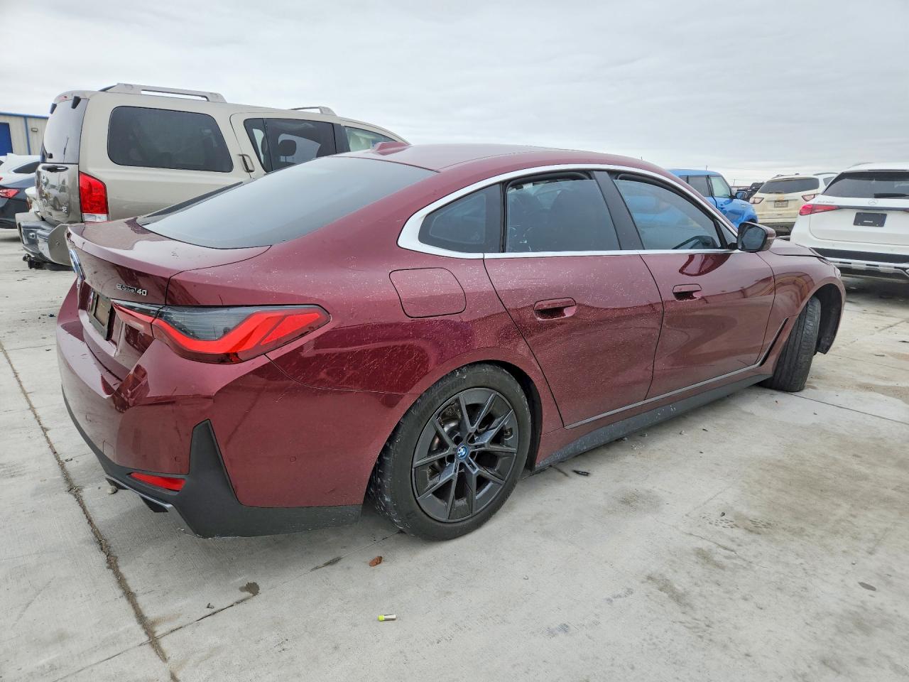 2024 Bmw I4 Edrive 40 Maroon vin: WBY73AW08RFS33572