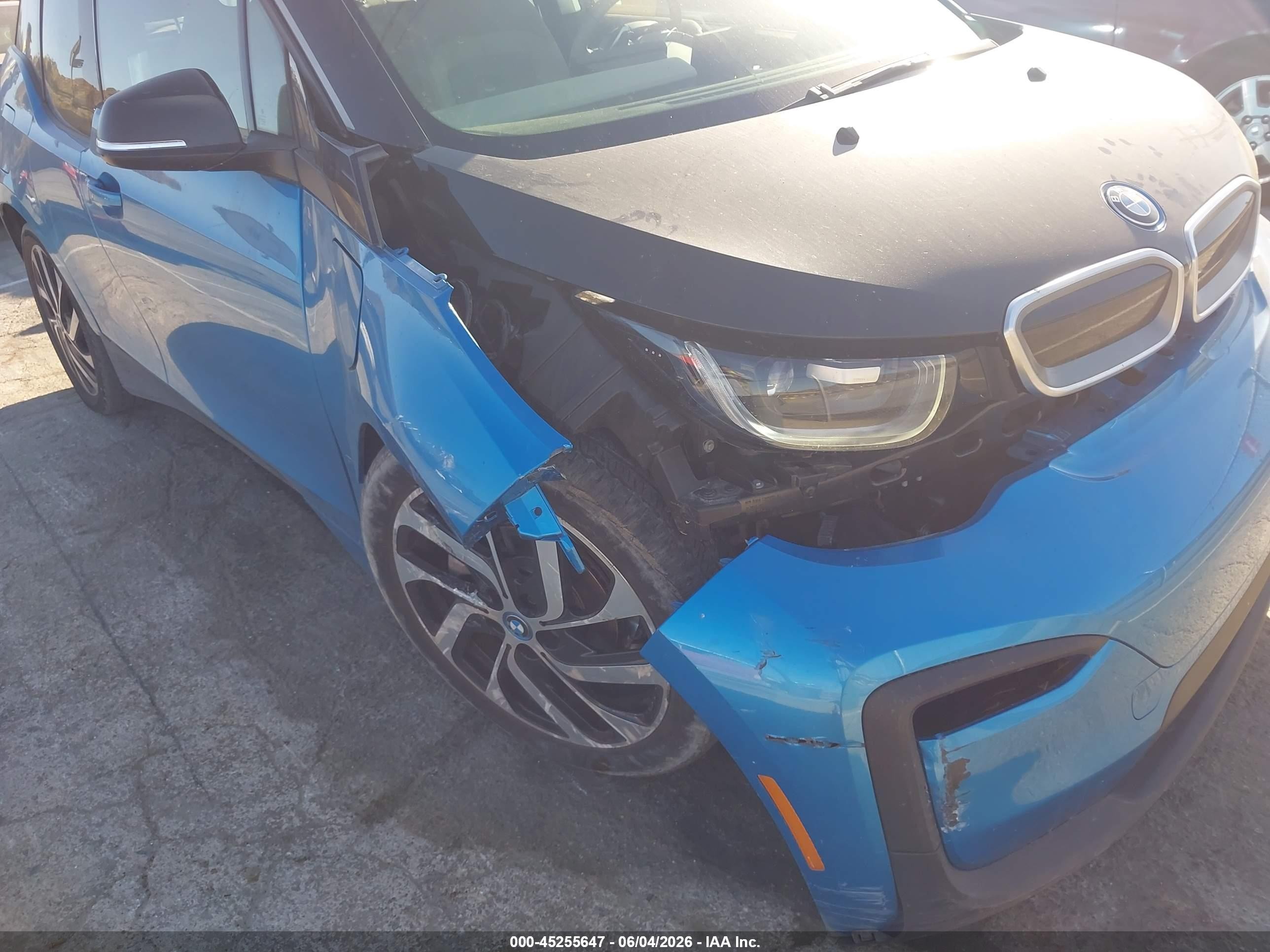 2018 Bmw I3 94ah W/range Extender Blue vin: WBY7Z4C55JVD97083