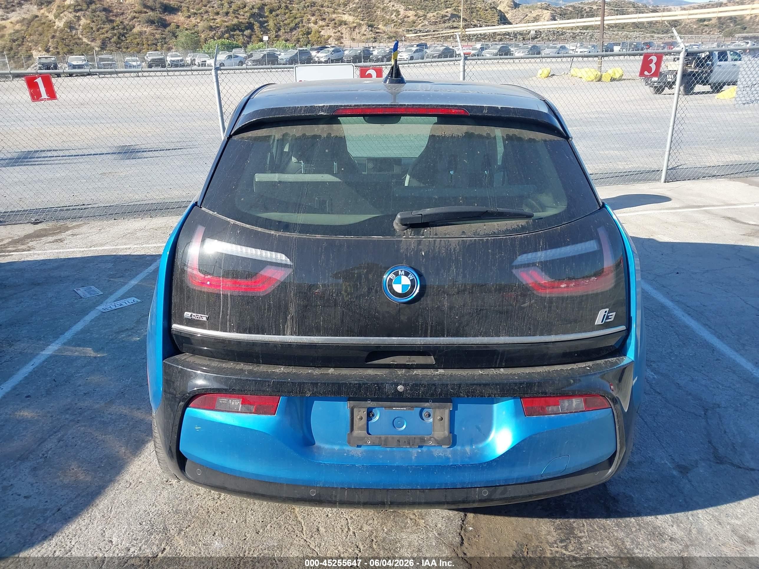 2018 Bmw I3 94ah W/range Extender Blue vin: WBY7Z4C55JVD97083