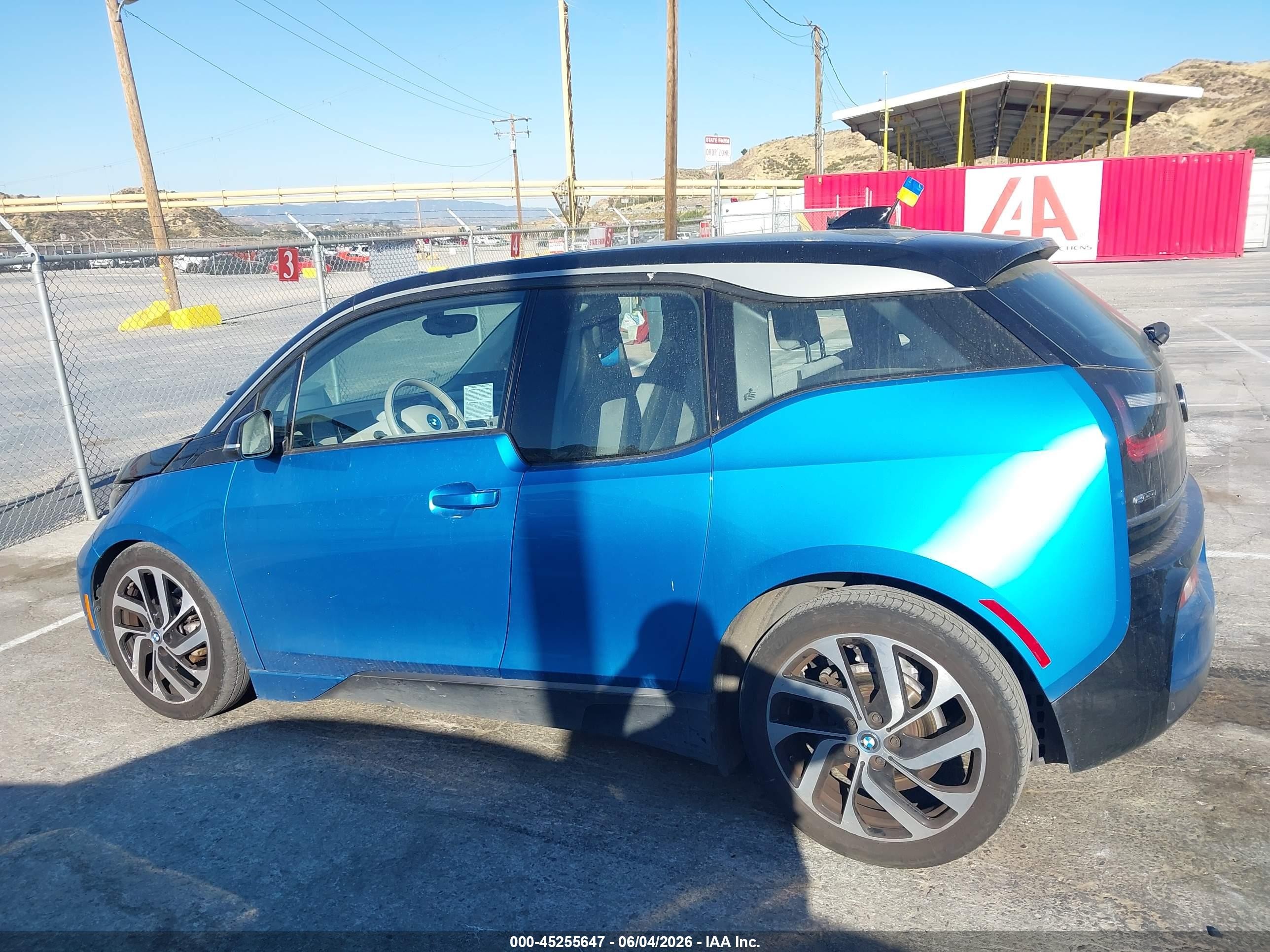 2018 Bmw I3 94ah W/range Extender Blue vin: WBY7Z4C55JVD97083
