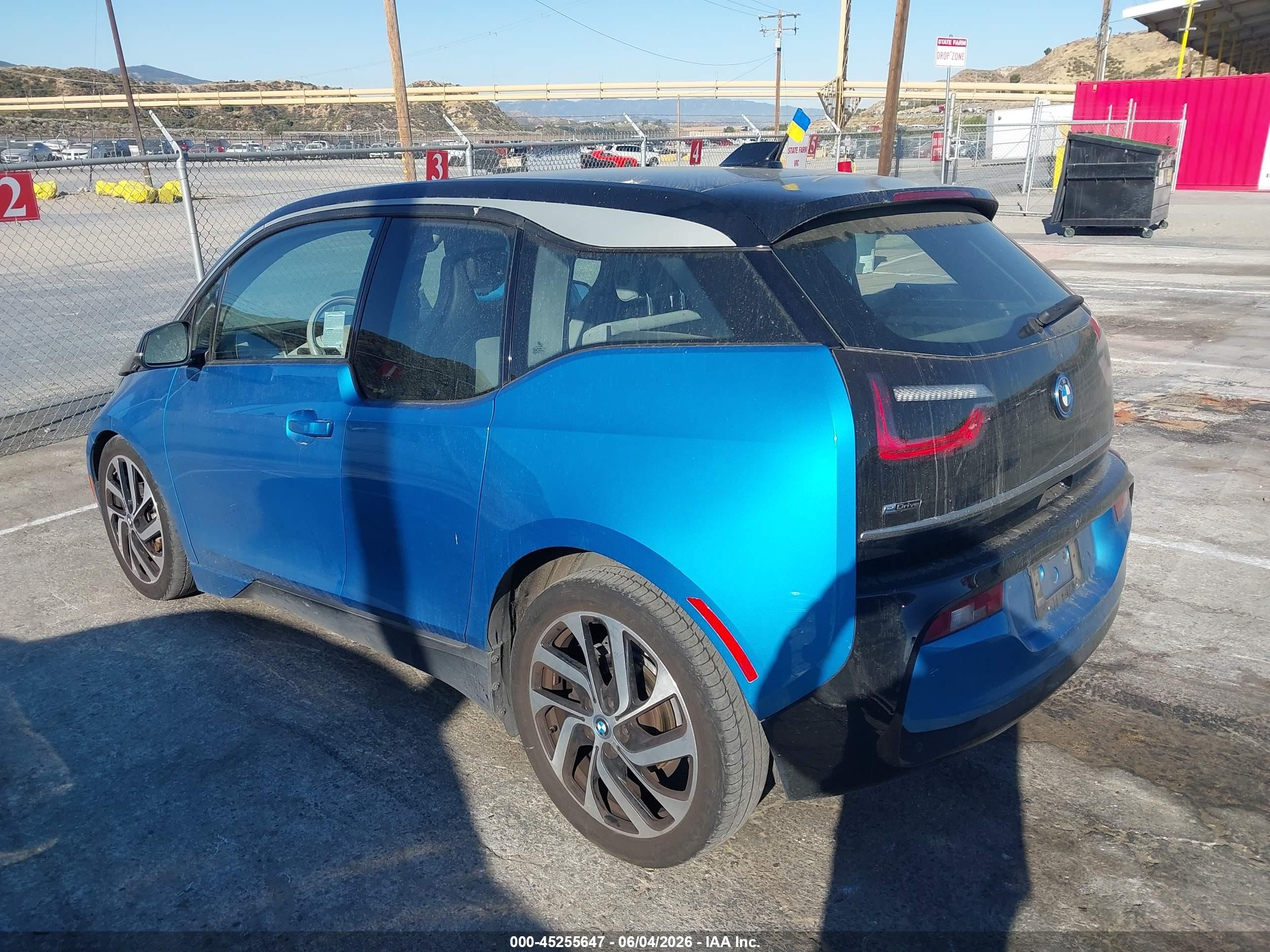 2018 Bmw I3 94ah W/range Extender Blue vin: WBY7Z4C55JVD97083