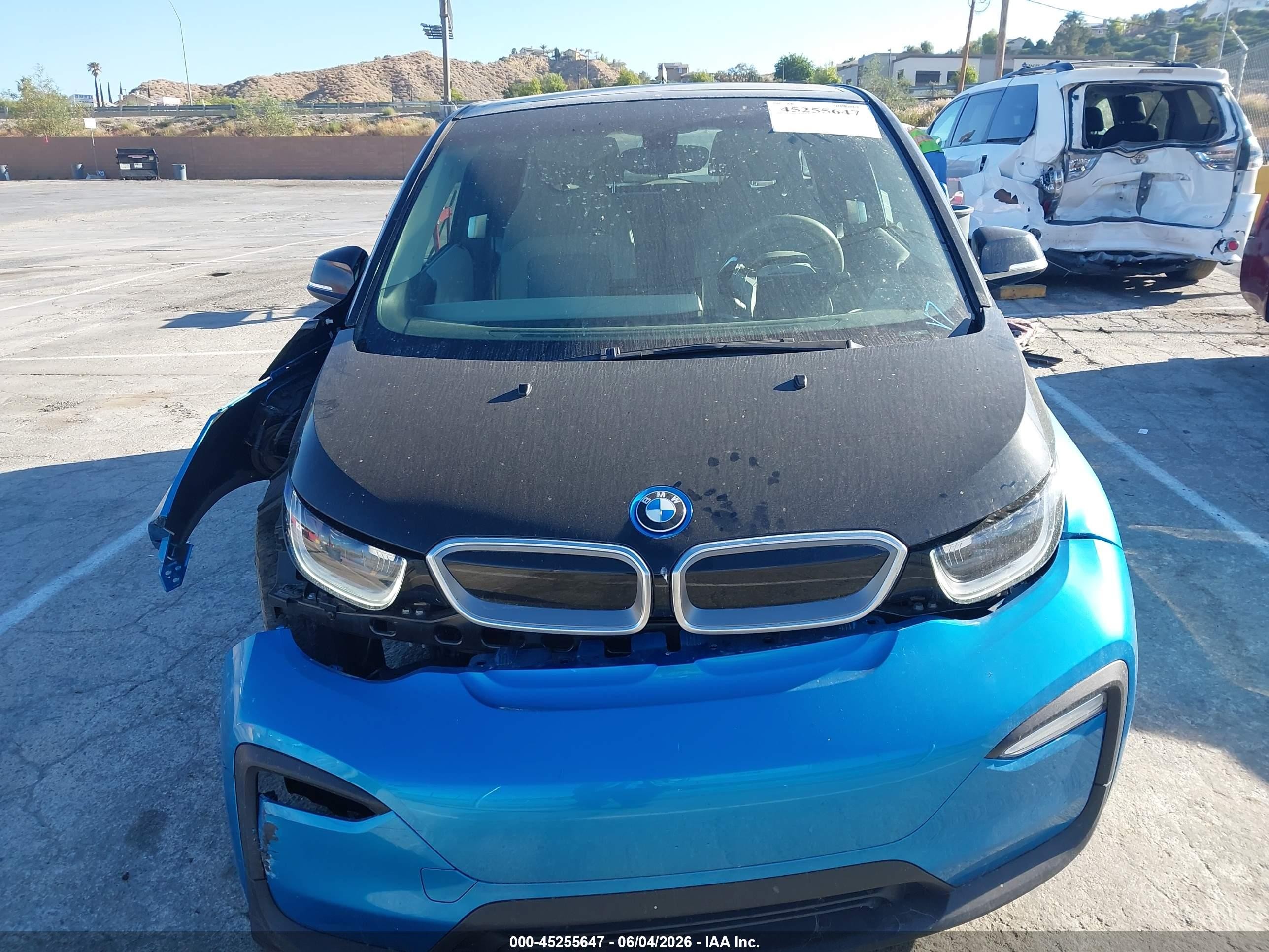 2018 Bmw I3 94ah W/range Extender Blue vin: WBY7Z4C55JVD97083