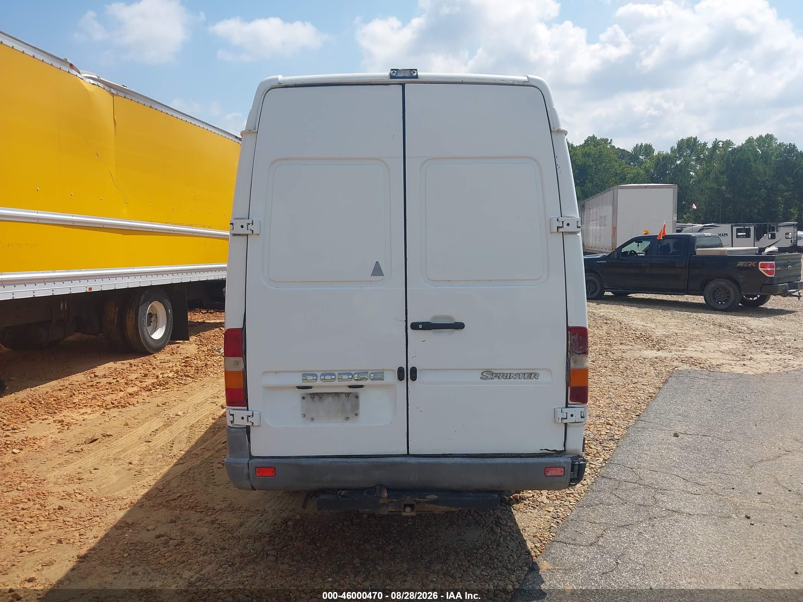 2006 Dodge Sprinter Van 2500 Shc White vin: WD0PD744365961221