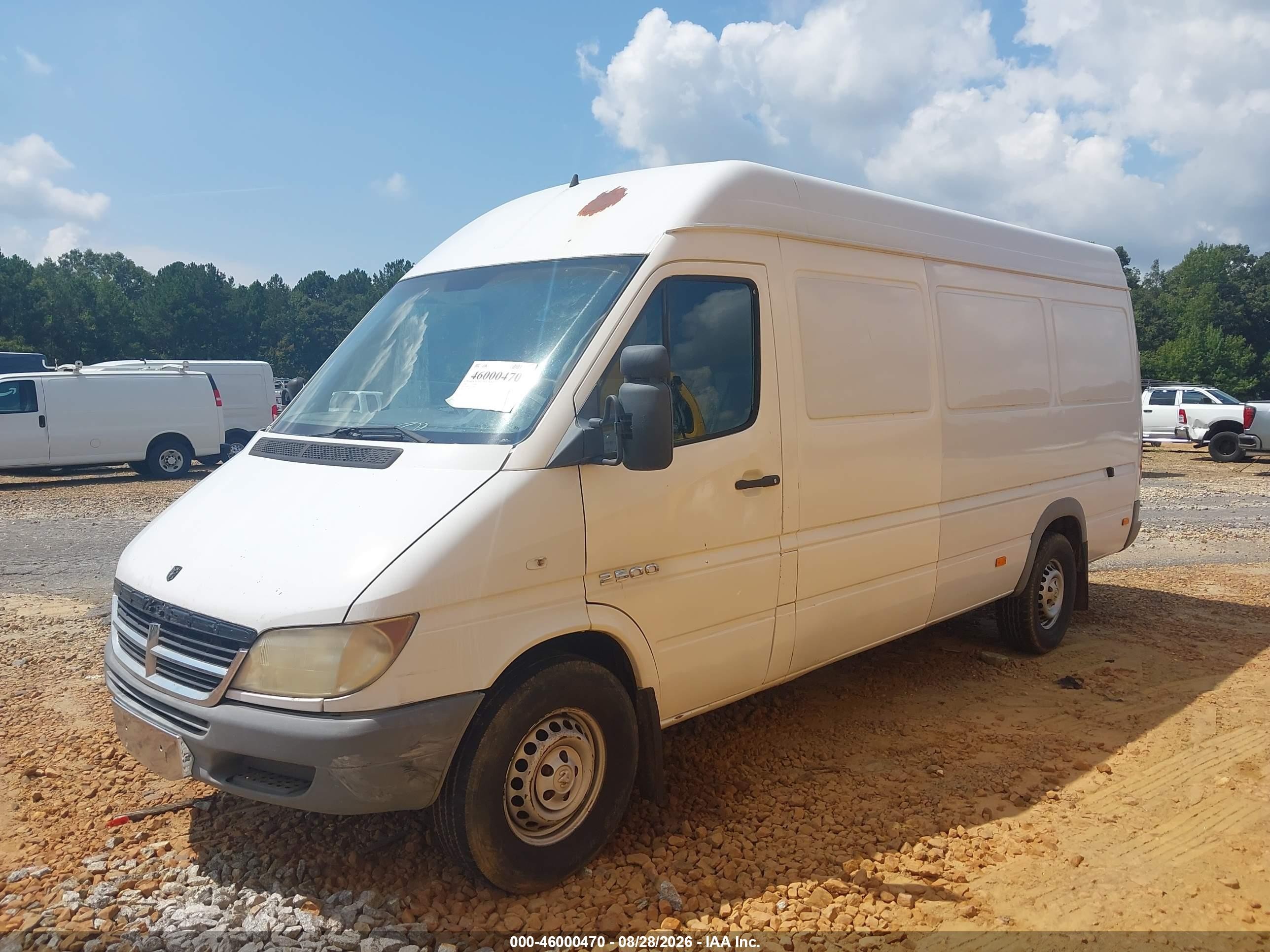 2006 Dodge Sprinter Van 2500 Shc White vin: WD0PD744365961221