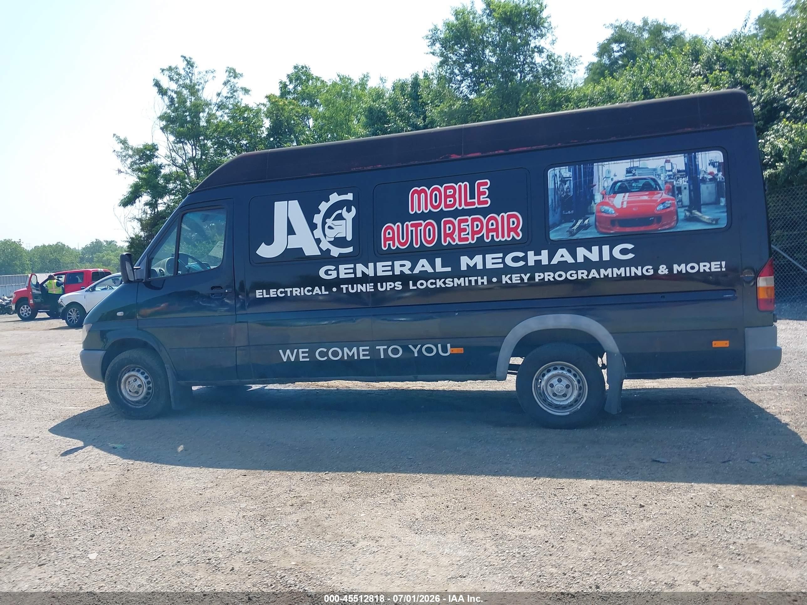 2006 Dodge Sprinter Van 2500 Shc Black vin: WD0PD744765888175