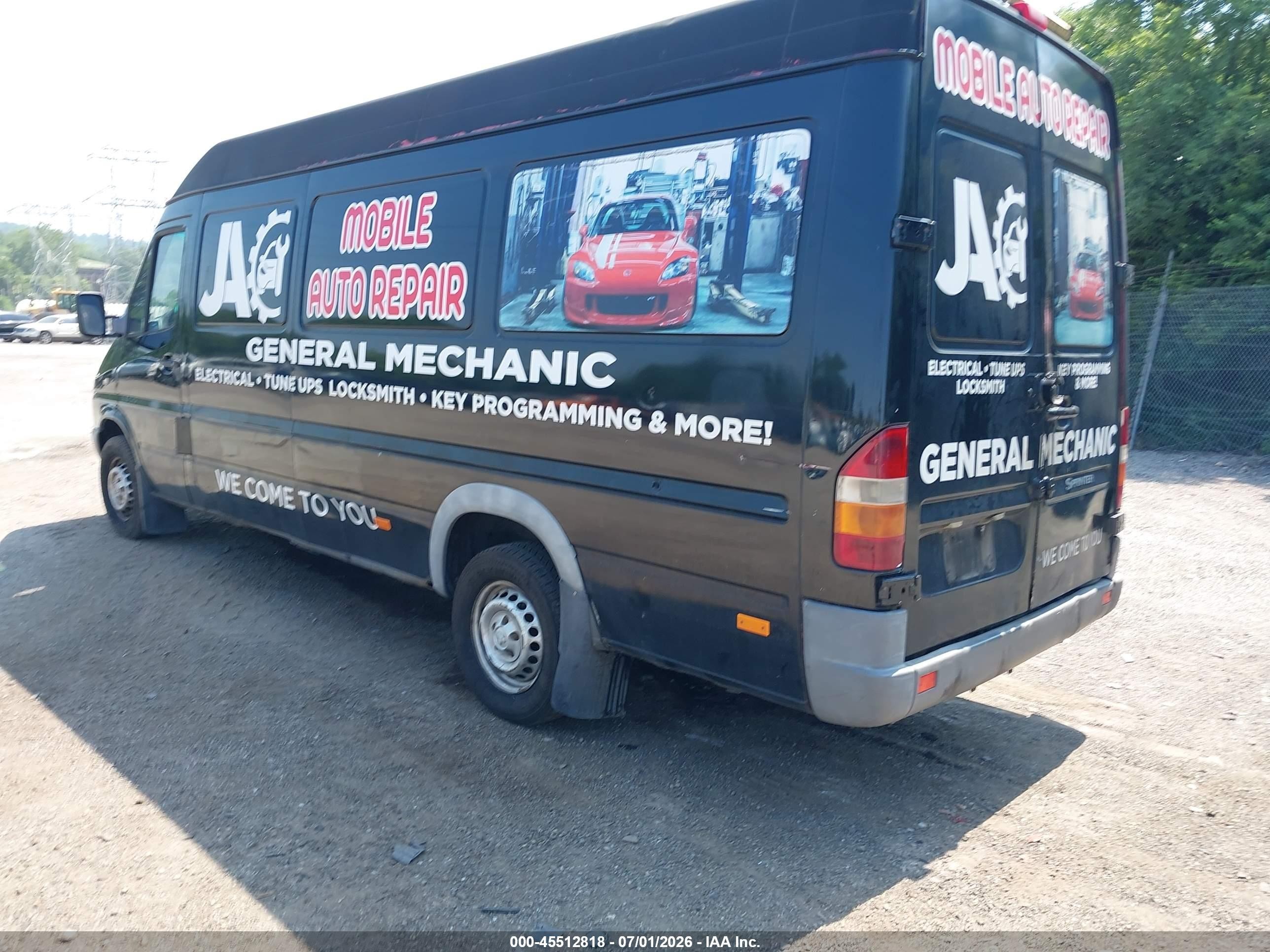 2006 Dodge Sprinter Van 2500 Shc Black vin: WD0PD744765888175