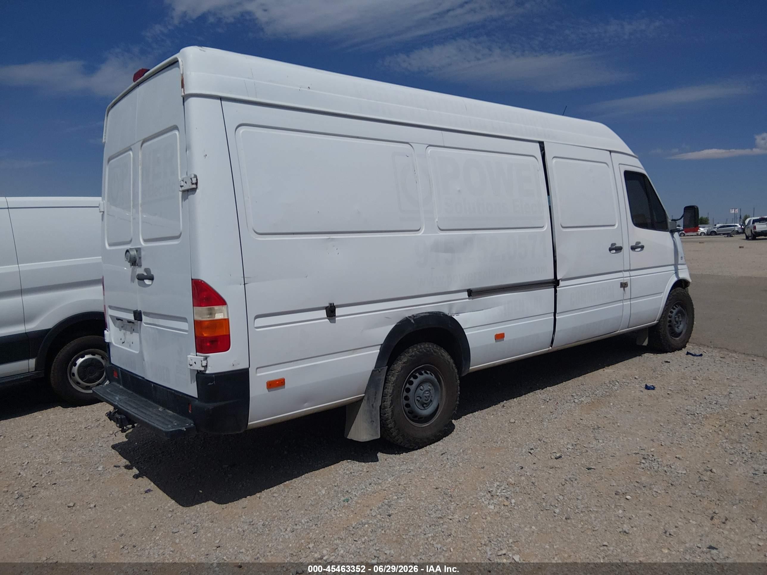 2006 Dodge Sprinter Van 2500 Shc White vin: WD0PD744765929968