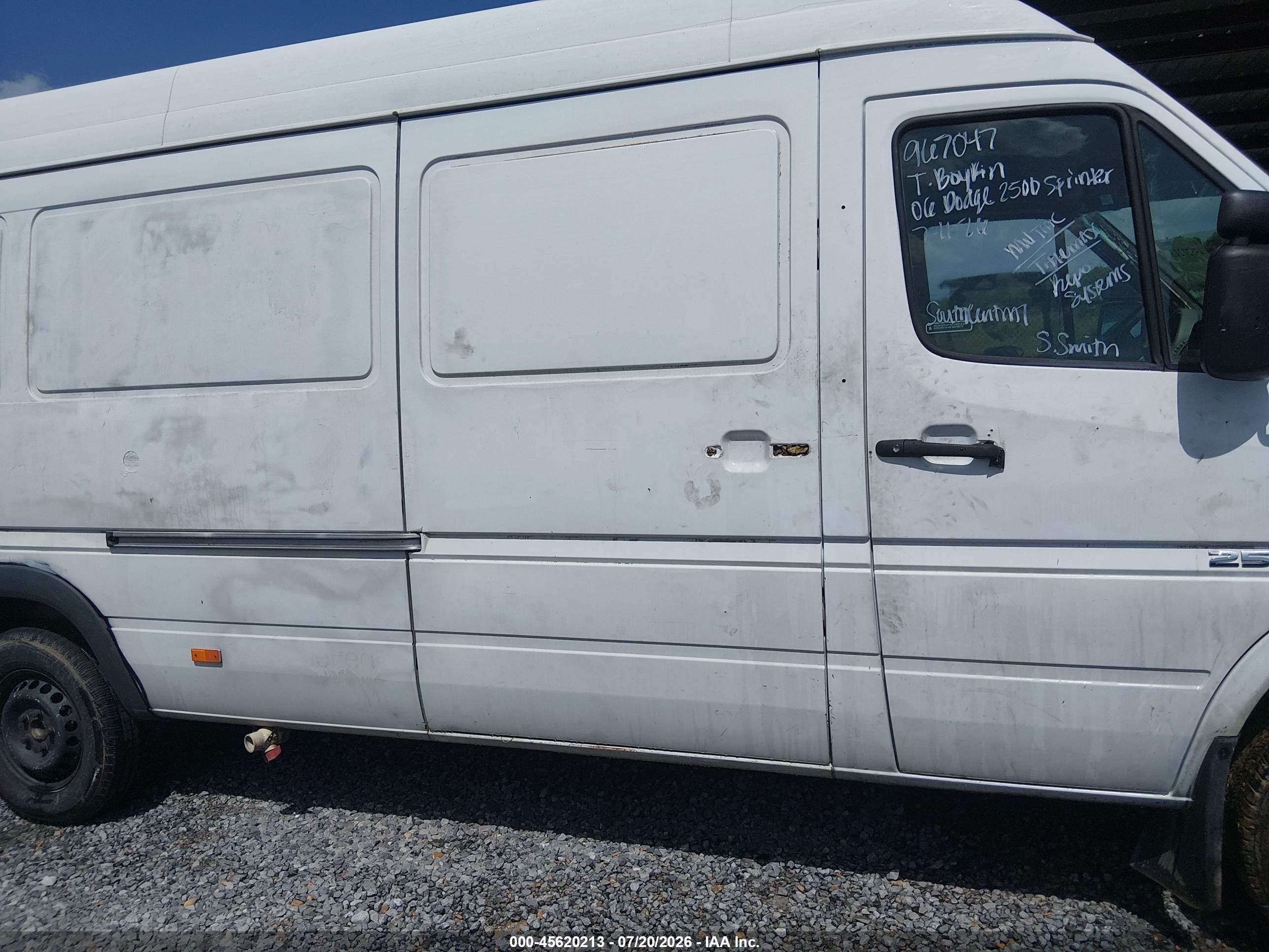 2006 Dodge Sprinter Van 2500 Shc White vin: WD0PD744X65967047