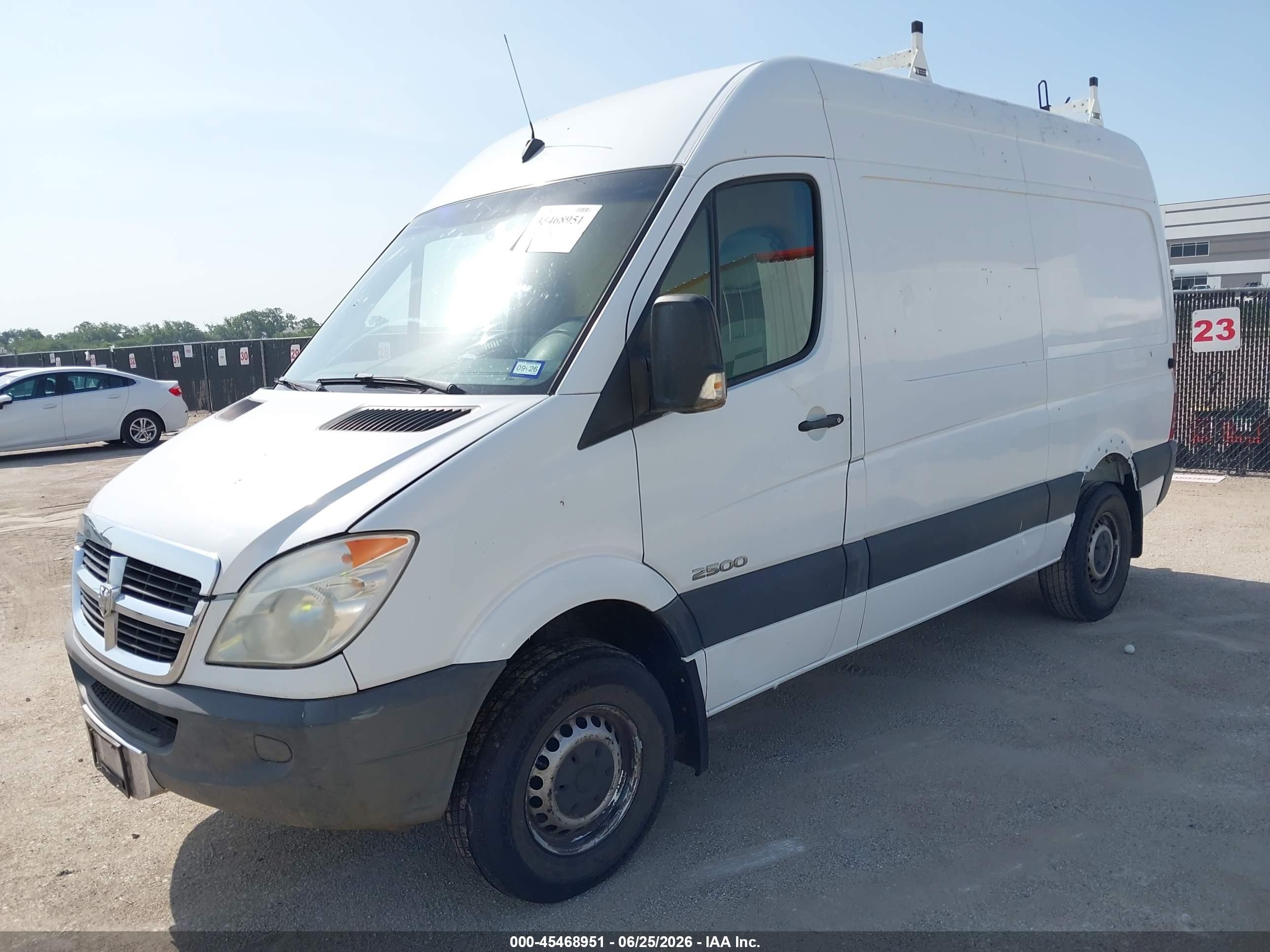 2007 Dodge Sprinter Van 2500   White vin: WD0PE745075185055