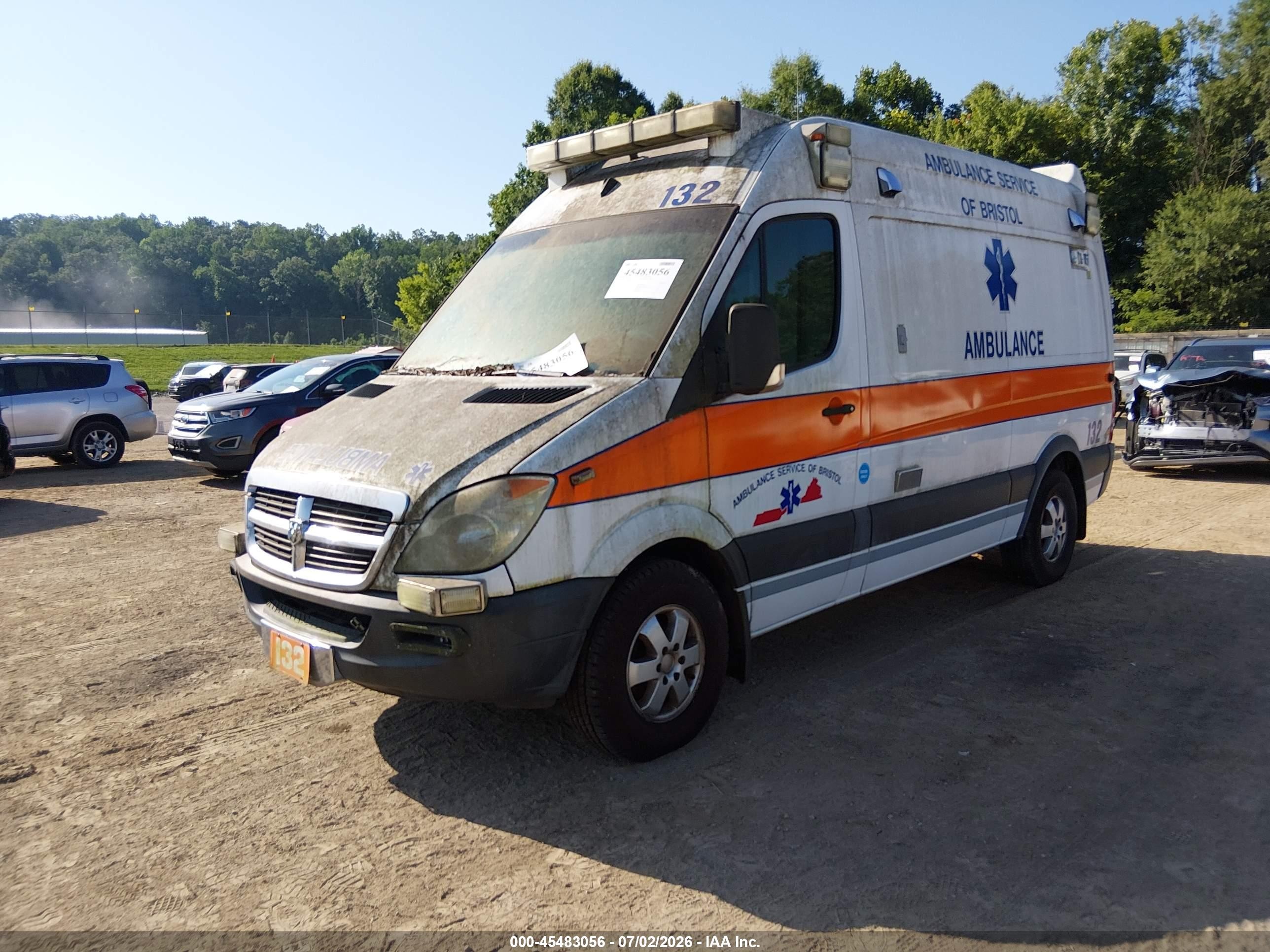 2009 Dodge Sprinter Van 2500 White vin: WD0PE745695390883
