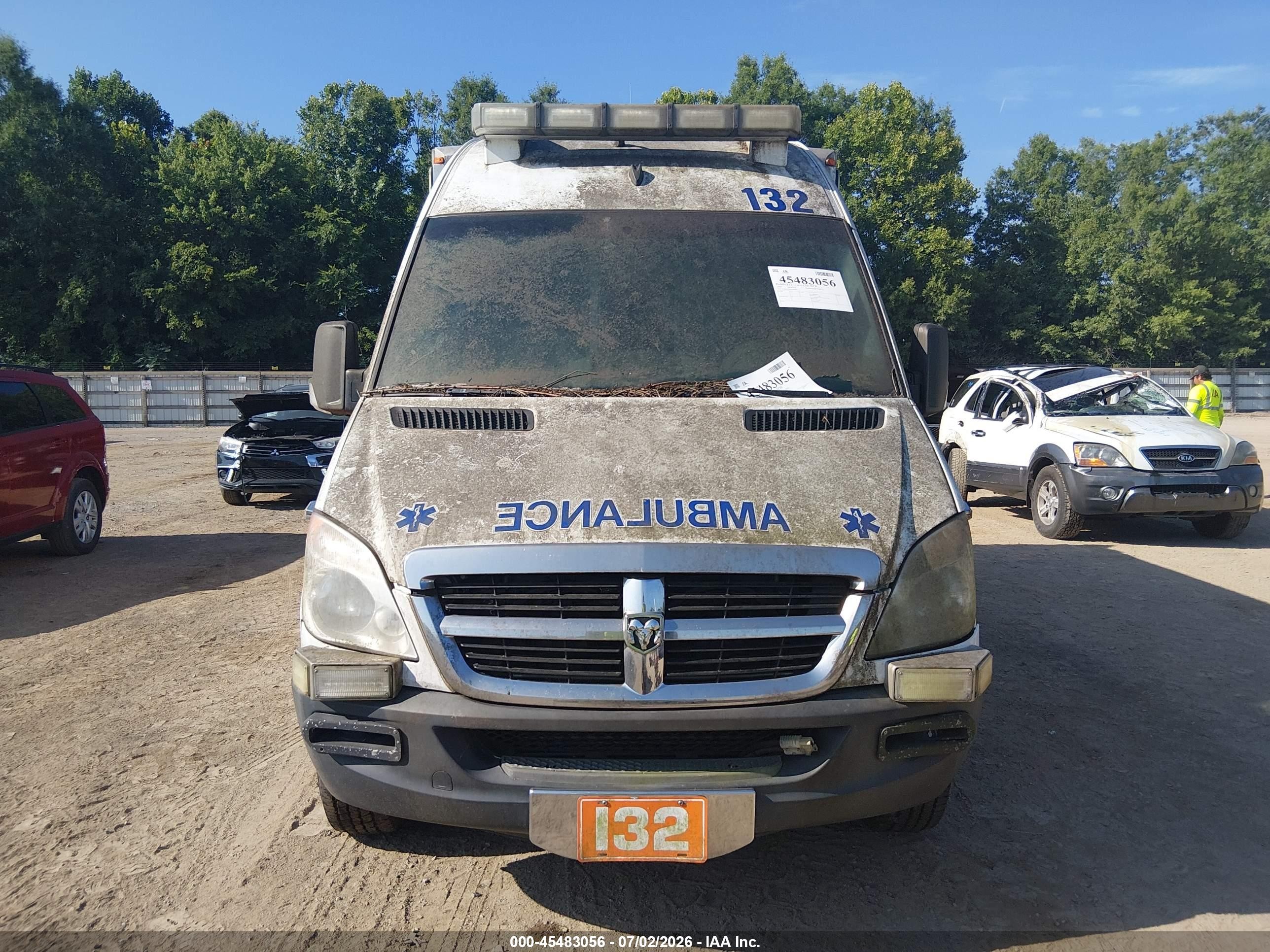 2009 Dodge Sprinter Van 2500 White vin: WD0PE745695390883