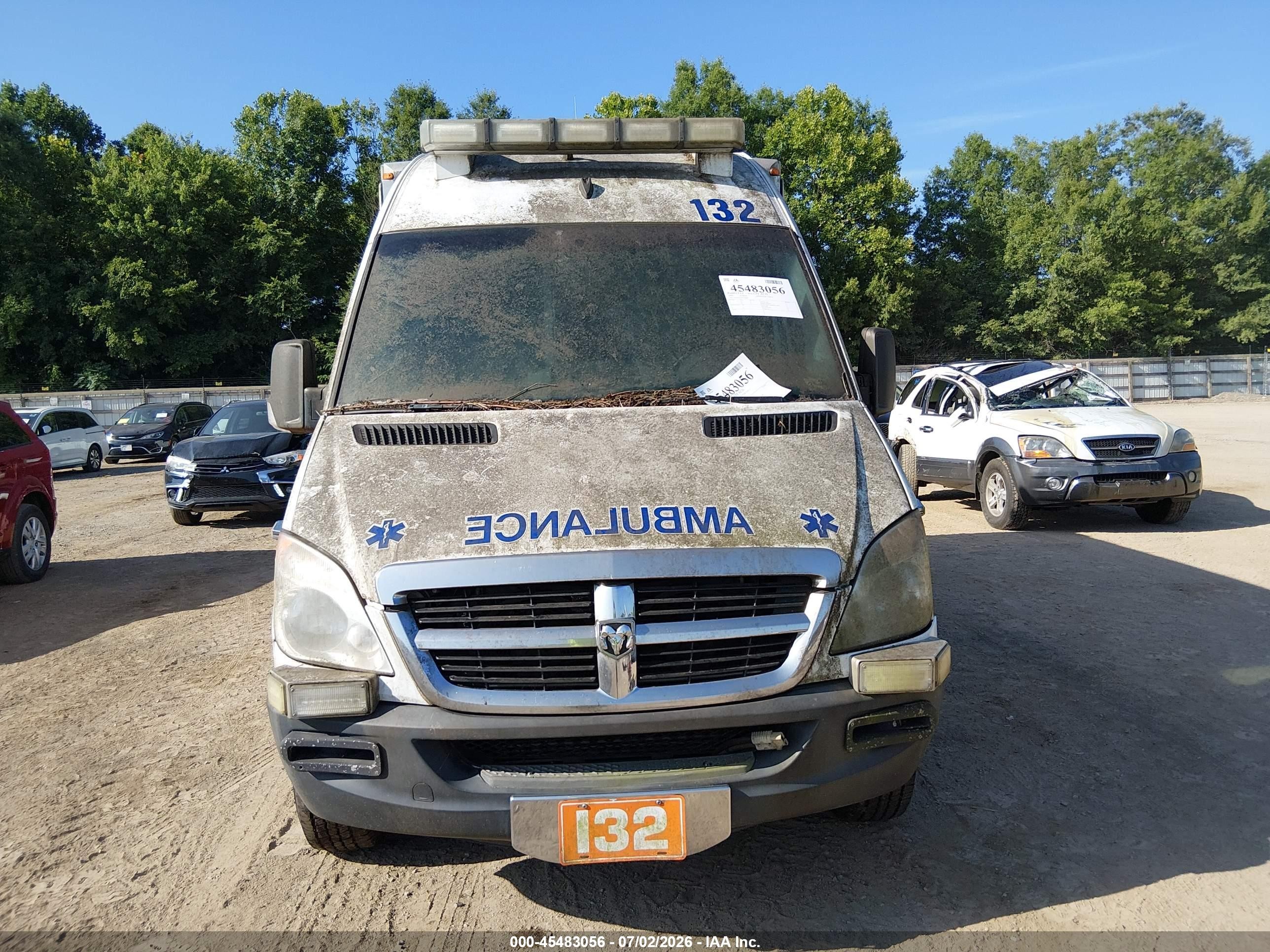 2009 Dodge Sprinter Van 2500 White vin: WD0PE745695390883