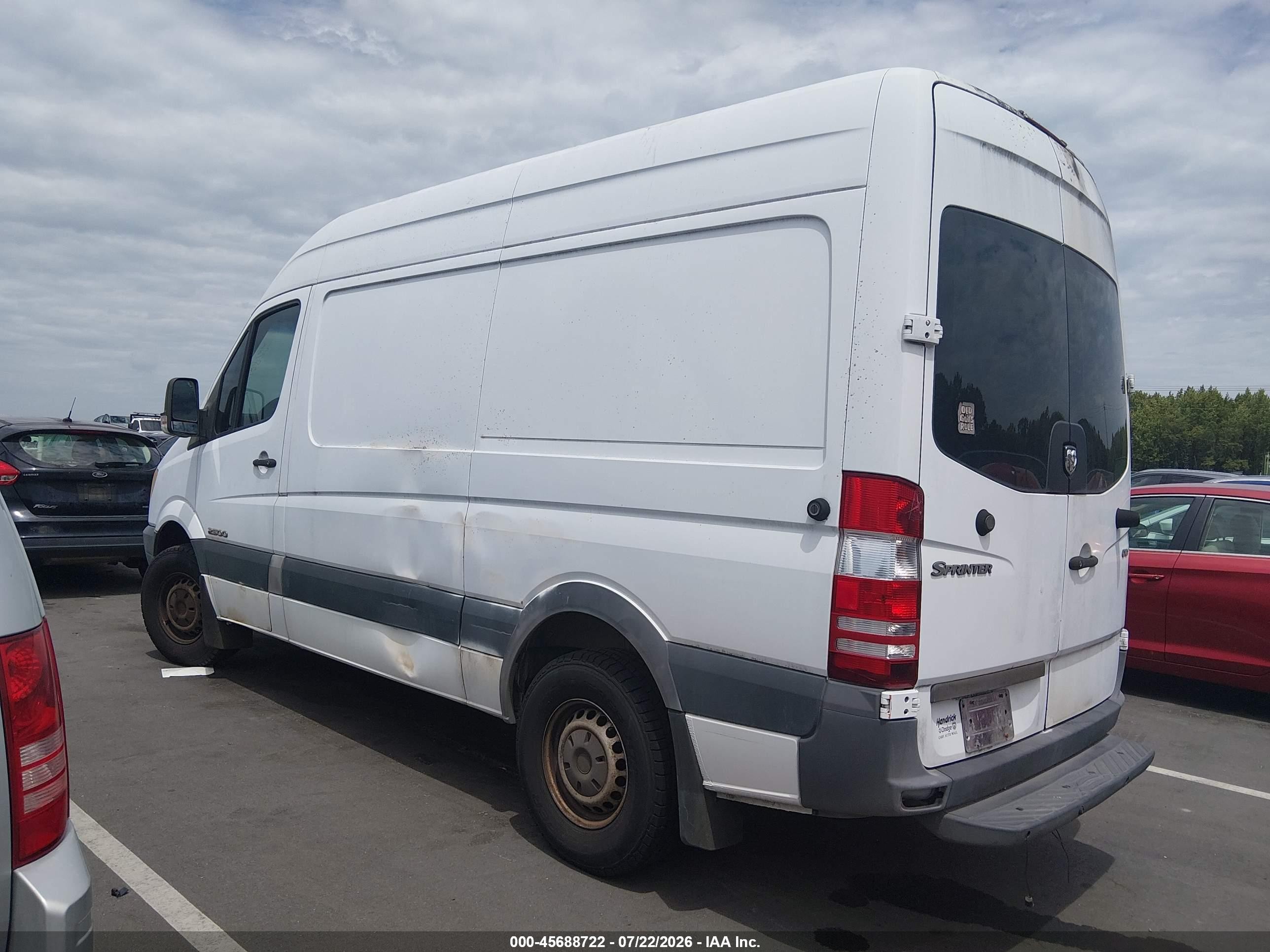 2007 Dodge Sprinter Van 2500   White vin: WD0PE745875208968