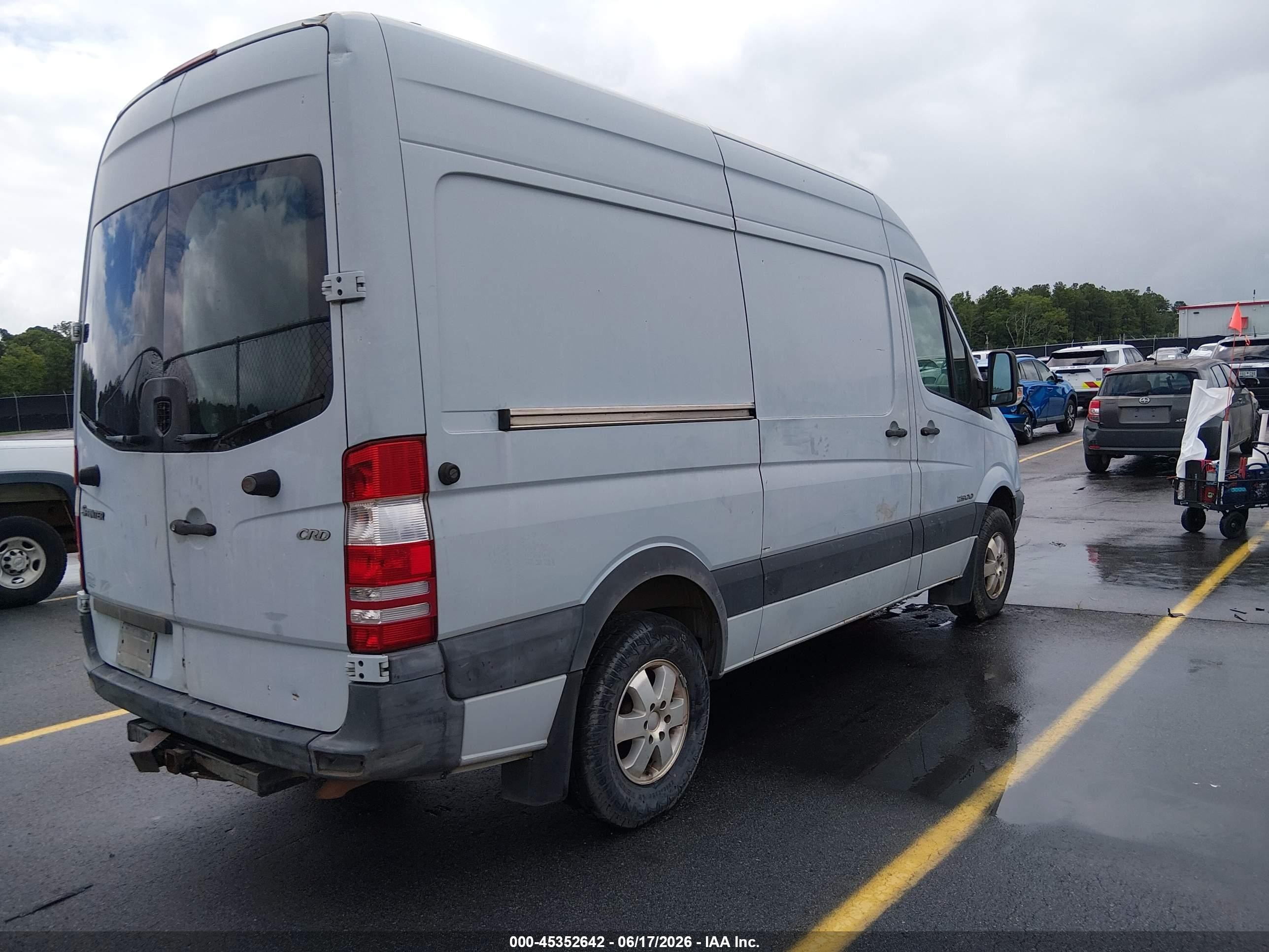 2008 Dodge Sprinter Van 2500   Light Blue vin: WD0PE745X85305249