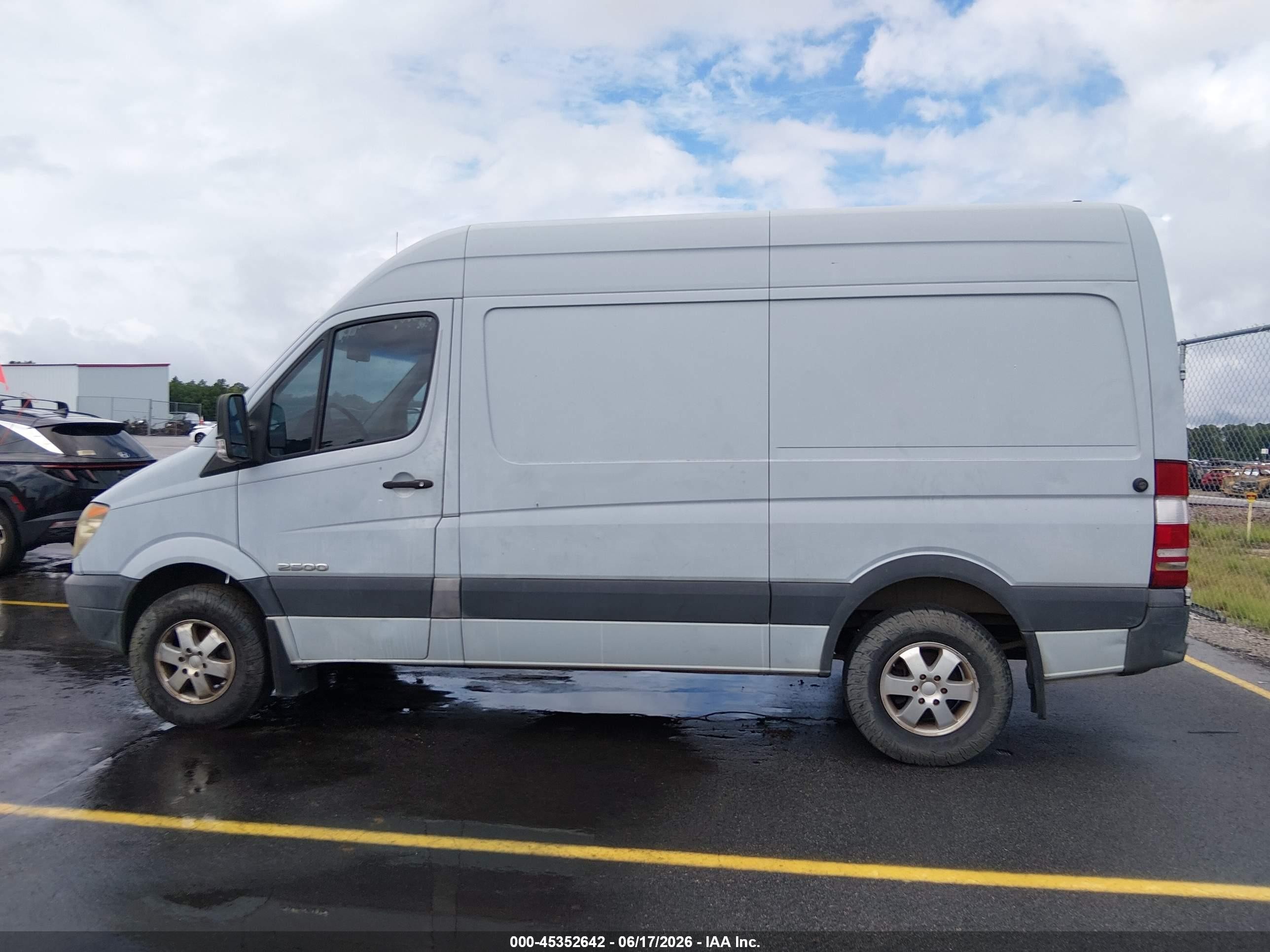 2008 Dodge Sprinter Van 2500   Light Blue vin: WD0PE745X85305249