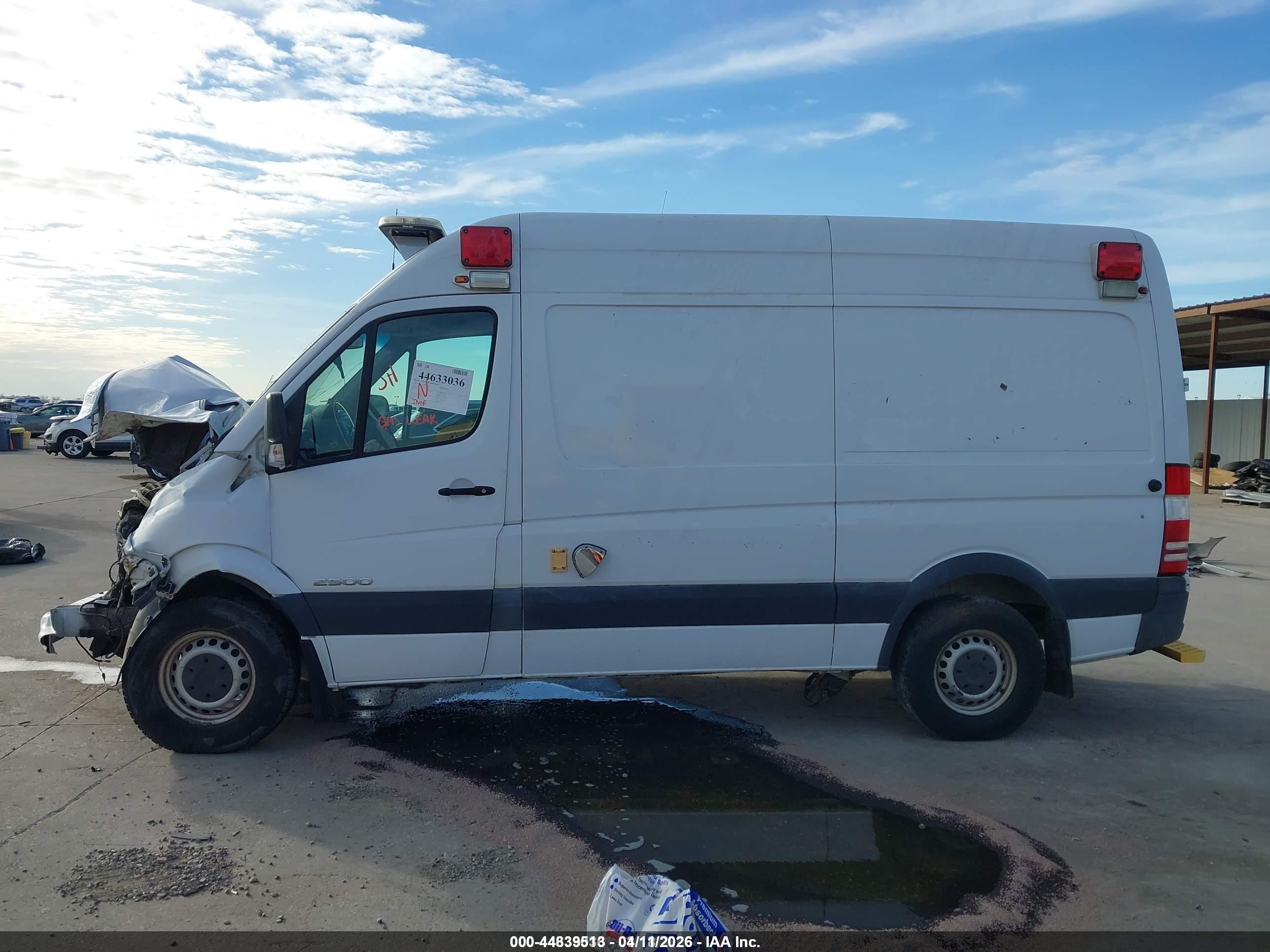 2009 Dodge Sprinter 2500 White vin: WD0PE7AD595421522