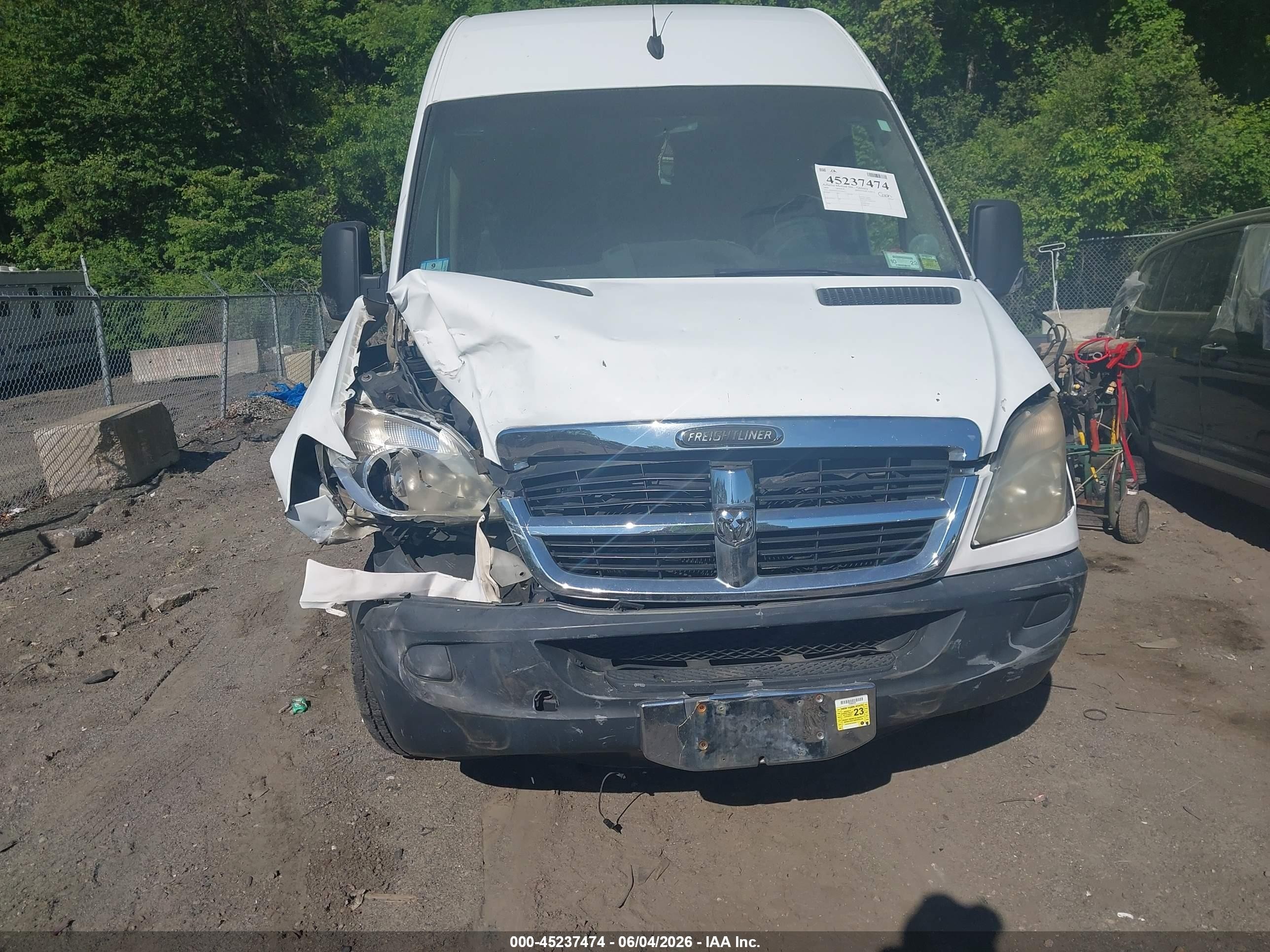 2008 Dodge Sprinter Van 2500 High Roof Белый vin: WD0PE845385262914