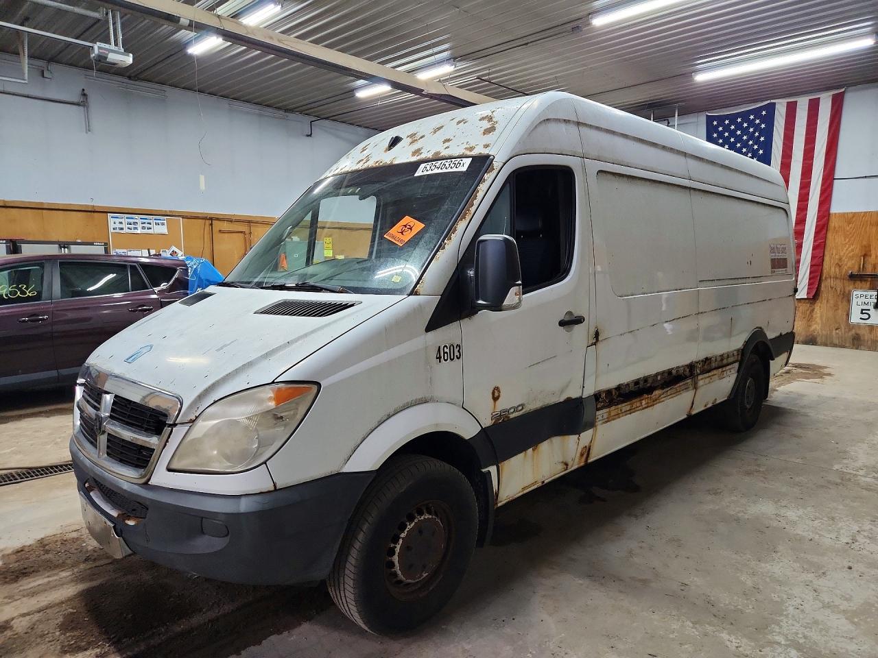 2007 Dodge Sprinter 2500 White vin: WD0PE845675183705