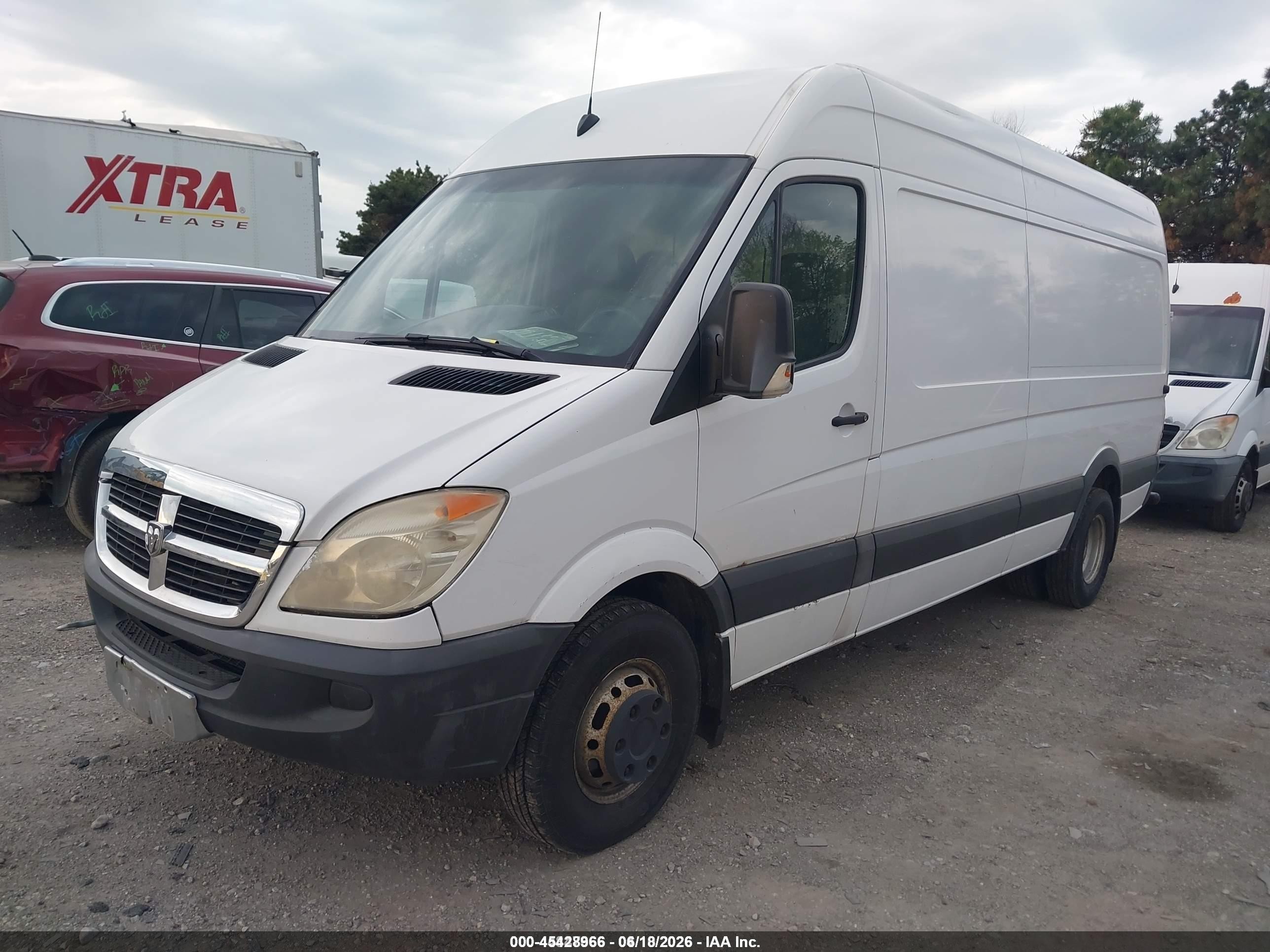 2007 Dodge Sprinter Van 3500 High Roof White vin: WD0PF145275218373