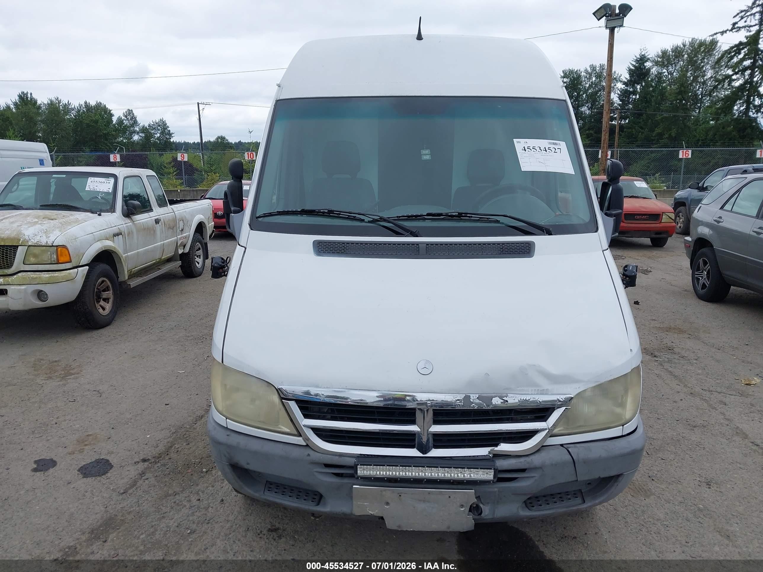 2004 Dodge Sprinter Van 3500 High Roof White vin: WD2PD444845651455