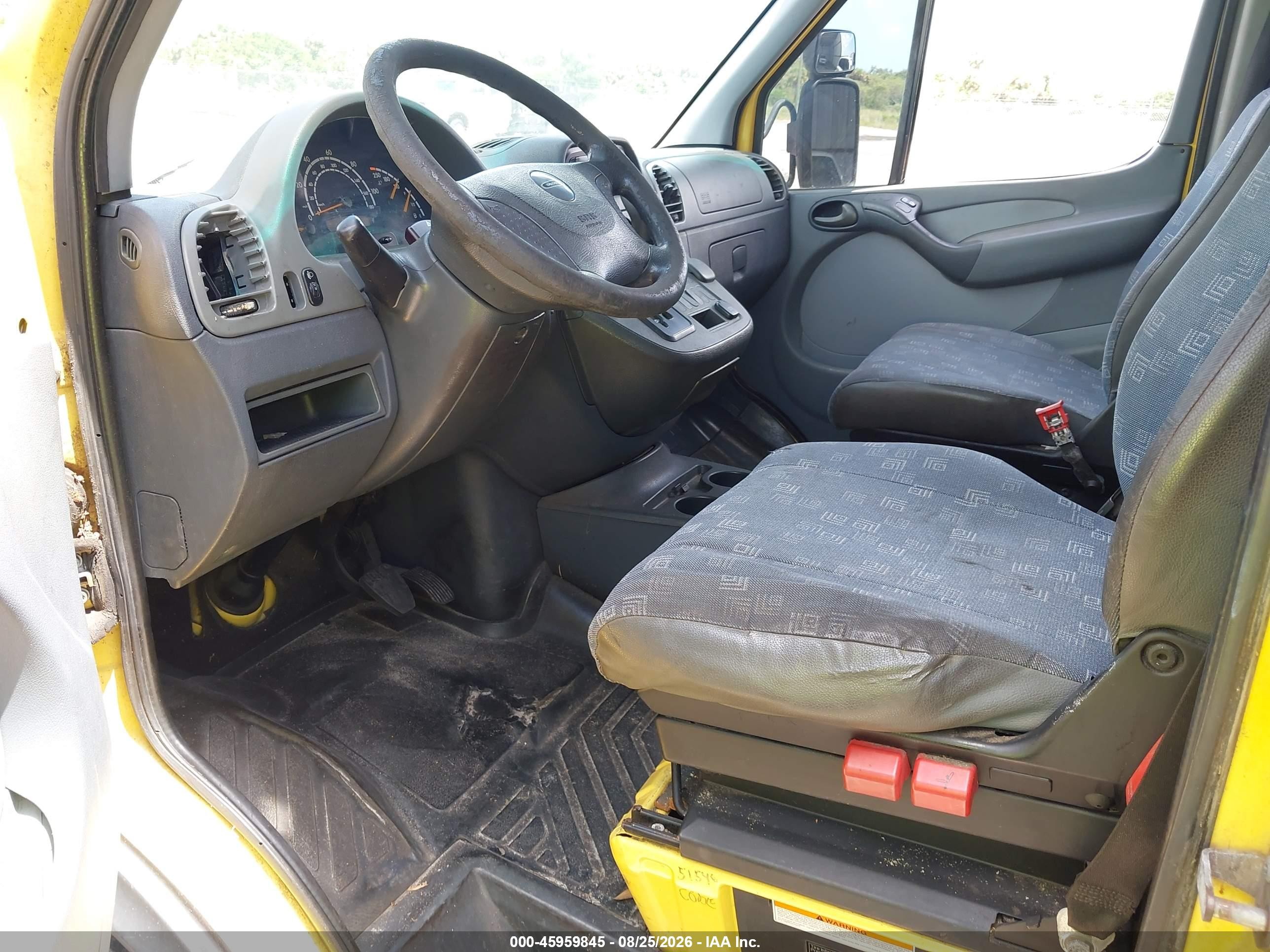 2004 Dodge Sprinter Van 3500 High Roof Yellow vin: WD2PD544945611083