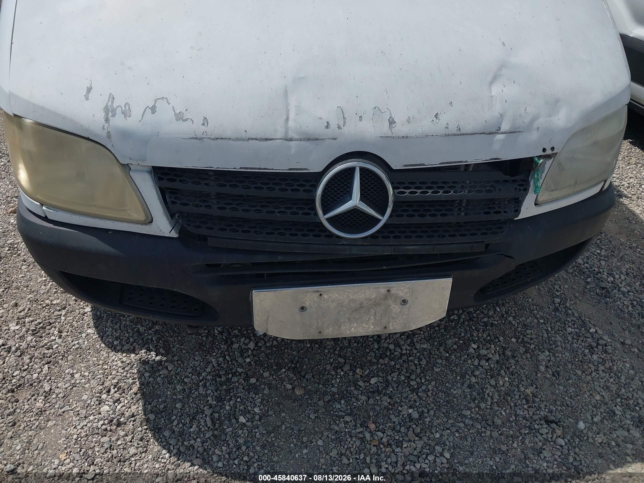 2004 Dodge Sprinter Van 2500 White vin: WD2PD644445655112
