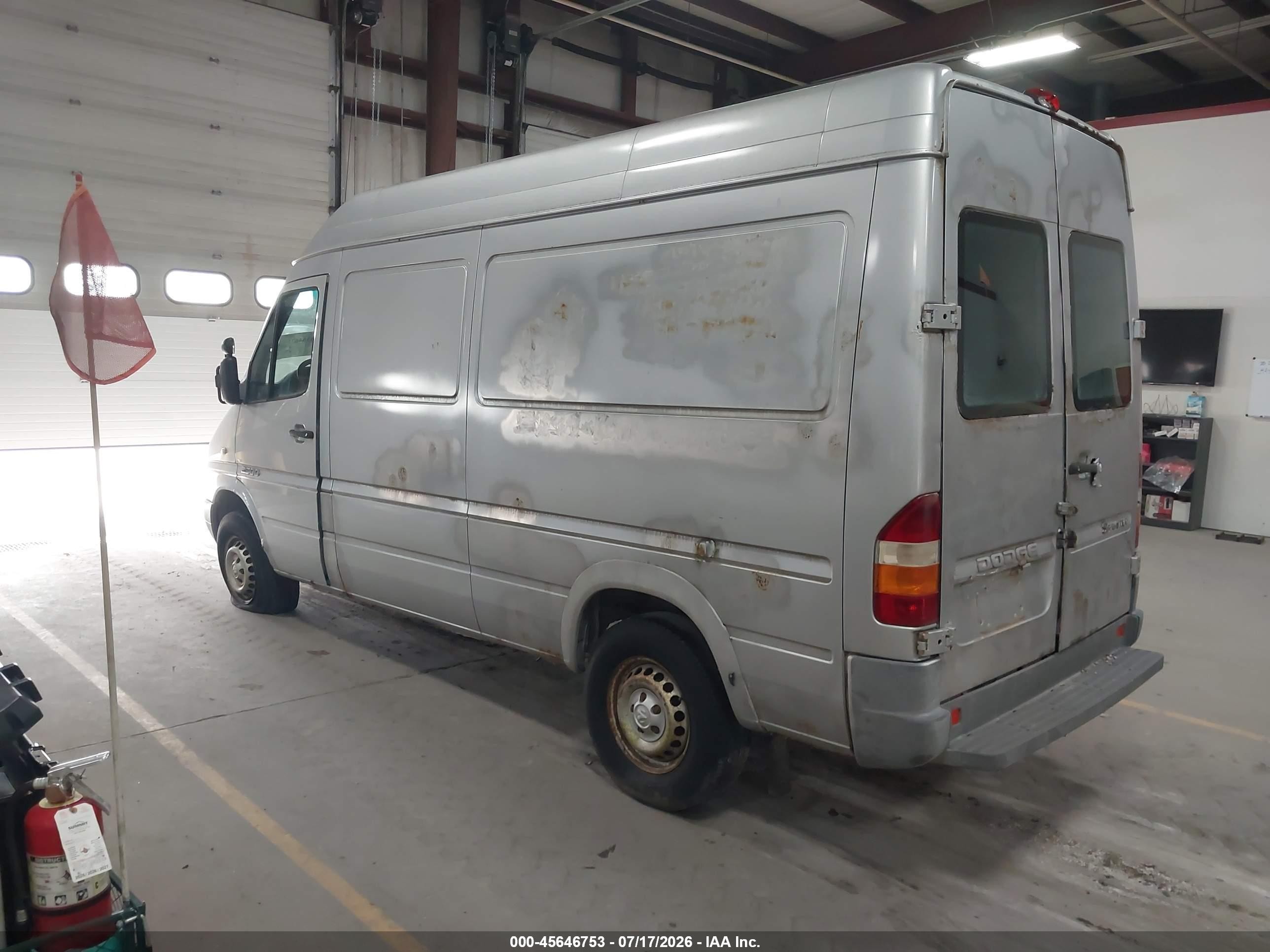 2004 Dodge Sprinter Van 2500 High Roof Silver vin: WD2PD644745676813