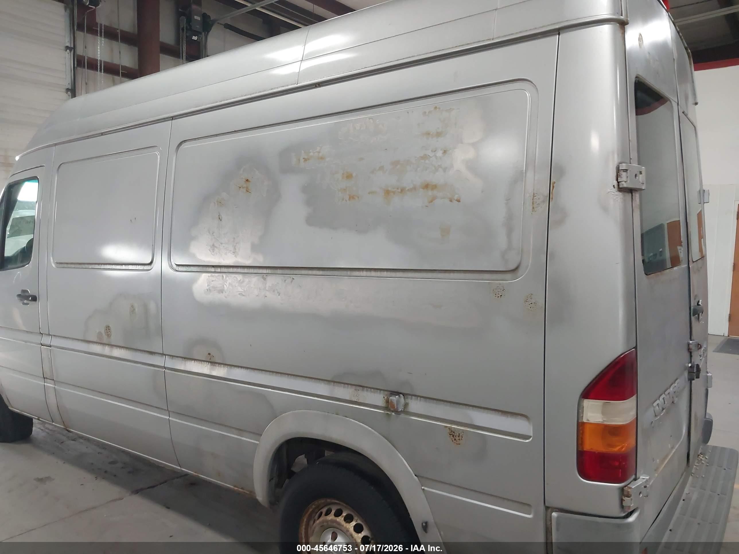 2004 Dodge Sprinter Van 2500 High Roof Silver vin: WD2PD644745676813