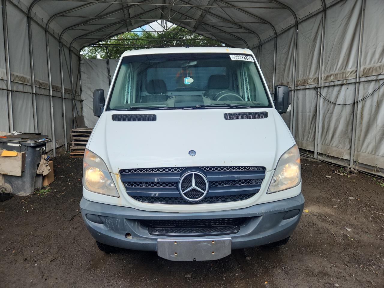 2013 Mercedes-benz Sprinter 2500 White vin: WD3BE7CC2D5734795 Damage: Hood, Chipped, 10 Or More