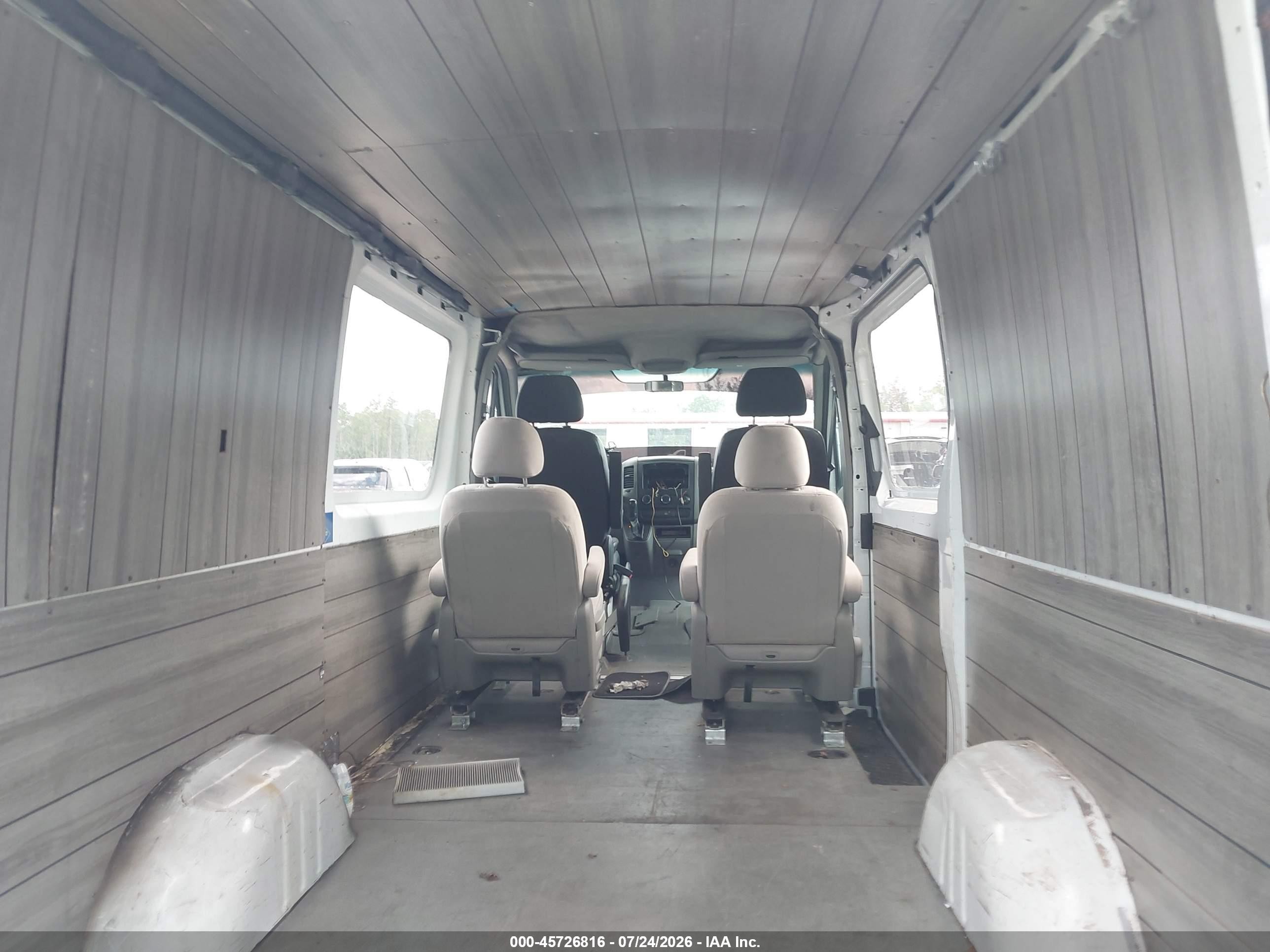 2012 Mercedes-benz Sprinter 2500 Normal Roof White vin: WD3PE7CC0C5653153