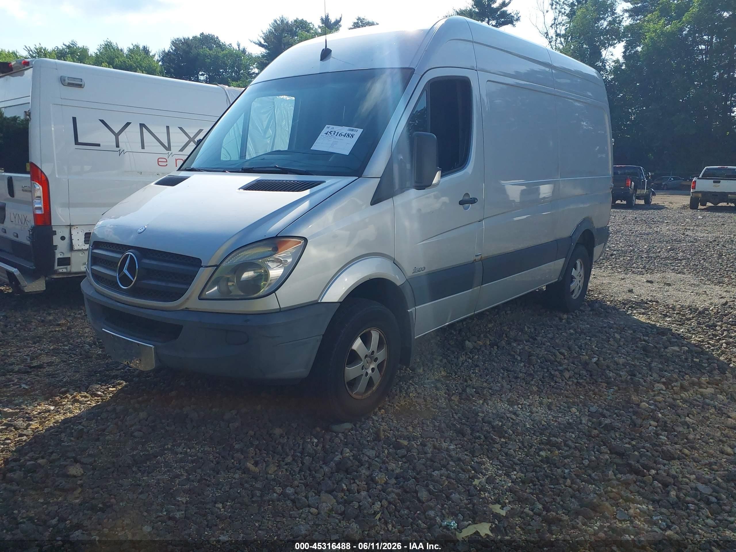 2012 Mercedes-benz Sprinter Cargo Vans Normal Roof Silver vin: WD3PE7CC0C5707390