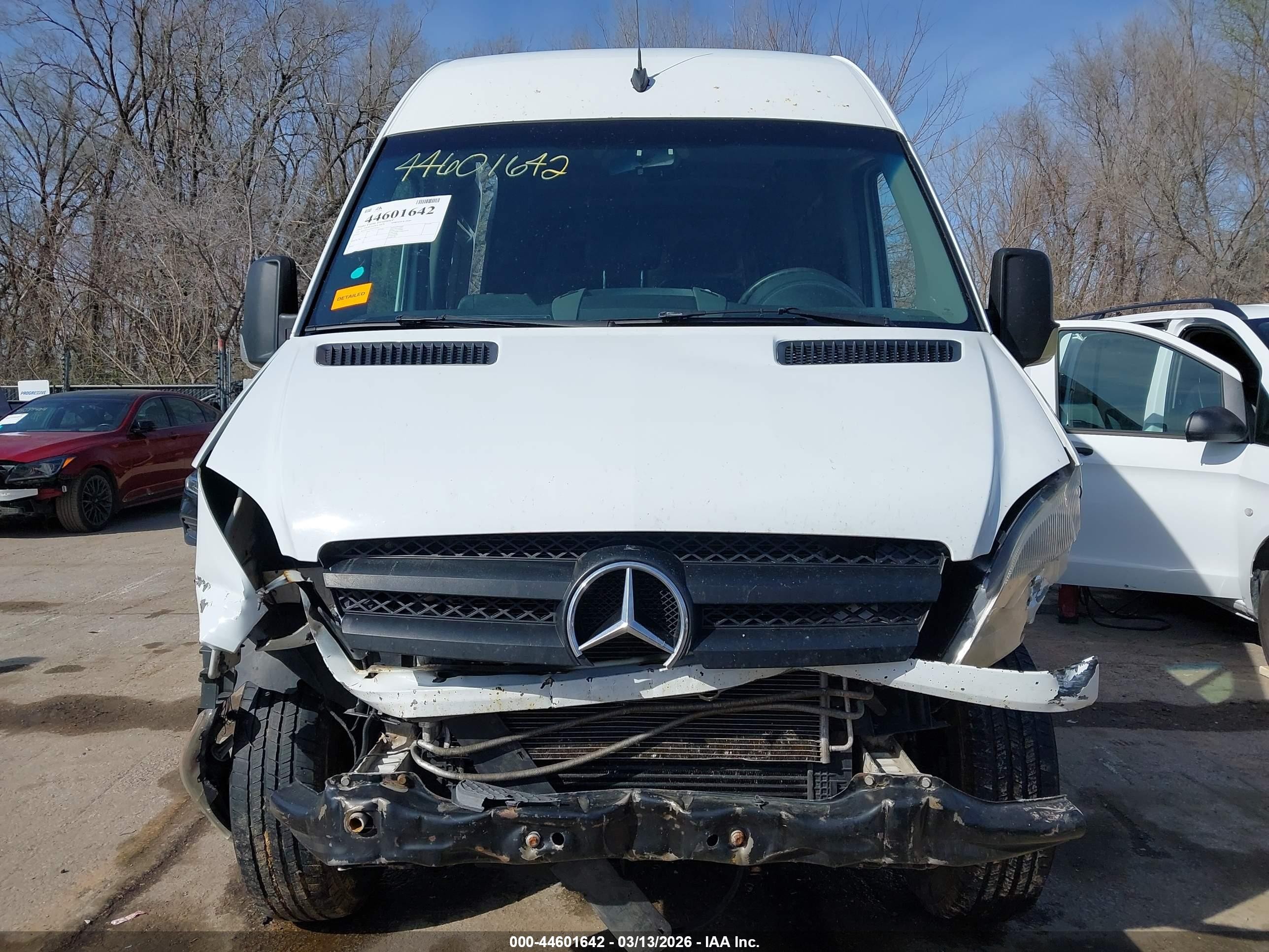 2013 Mercedes-benz Sprinter 2500 Normal Roof White vin: WD3PE7CC0D5763525