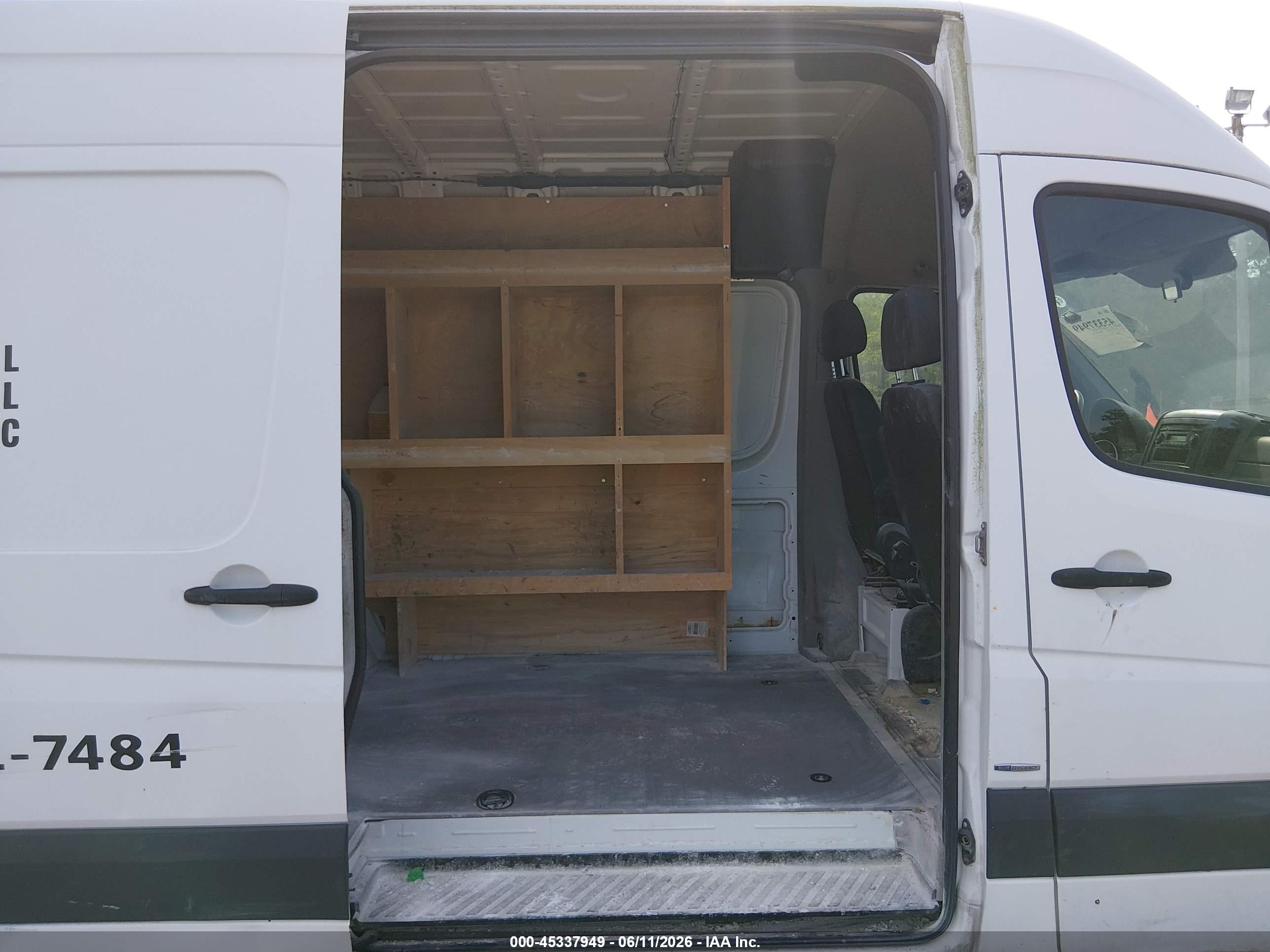2012 Mercedes-benz Sprinter 2500 Normal Roof White vin: WD3PE7CC1C5615009