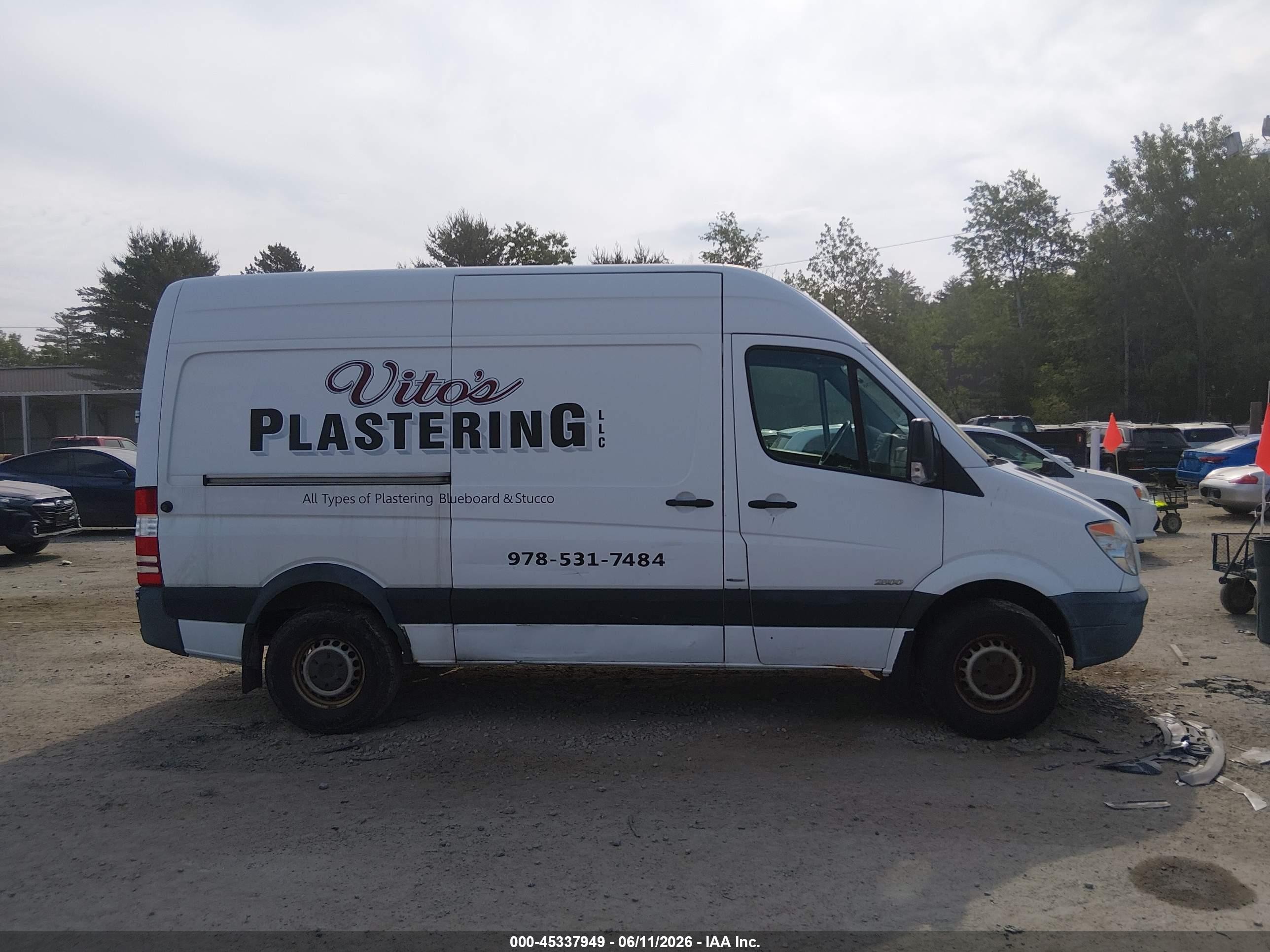 2012 Mercedes-benz Sprinter 2500 Normal Roof White vin: WD3PE7CC1C5615009