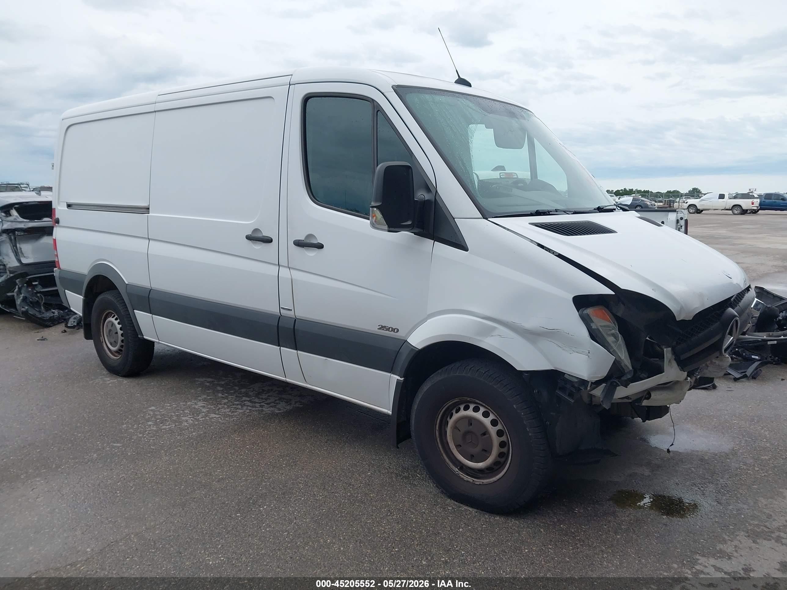 2013 Mercedes-benz Sprinter 2500 Normal Roof White vin: WD3PE7CC1D5788241
