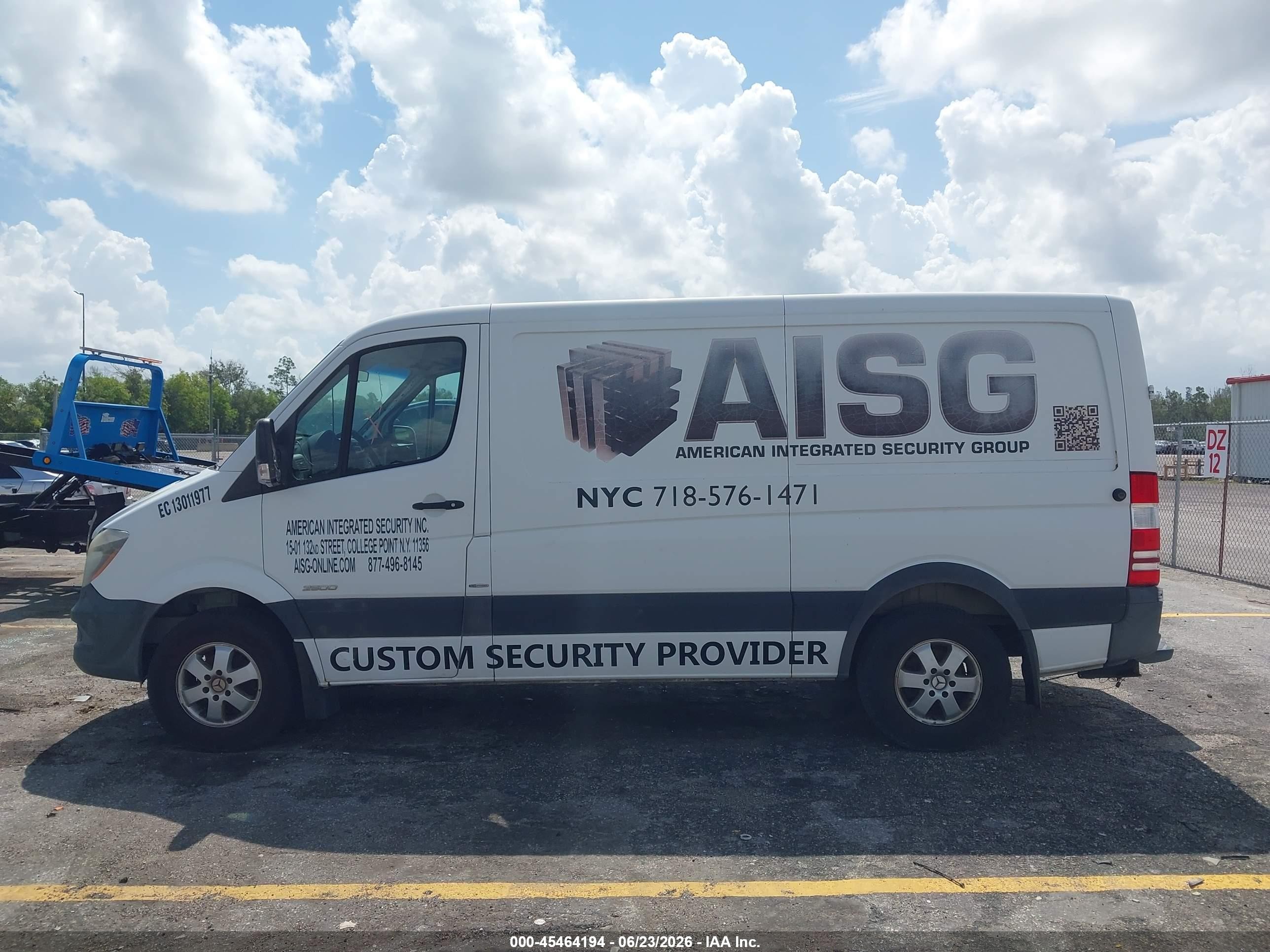 2014 Mercedes-benz Sprinter 2500 Normal Roof White vin: WD3PE7CC3E5842785