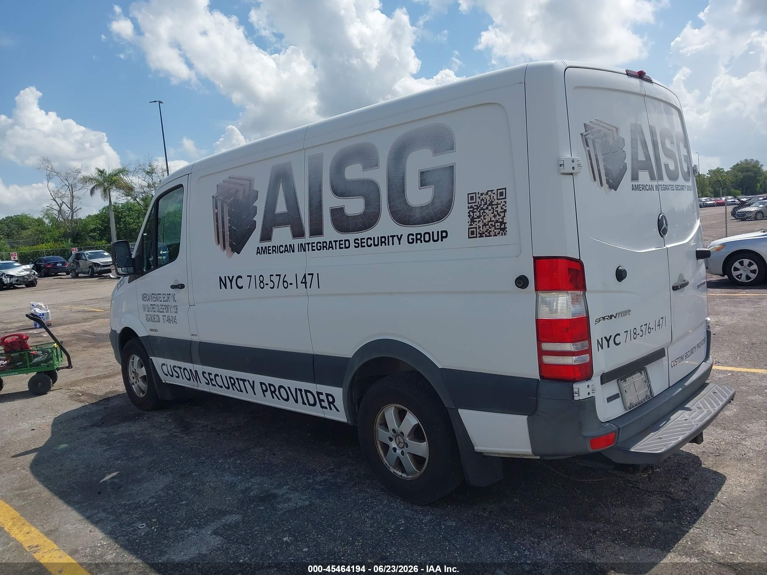 2014 Mercedes-benz Sprinter 2500 Normal Roof White vin: WD3PE7CC3E5842785