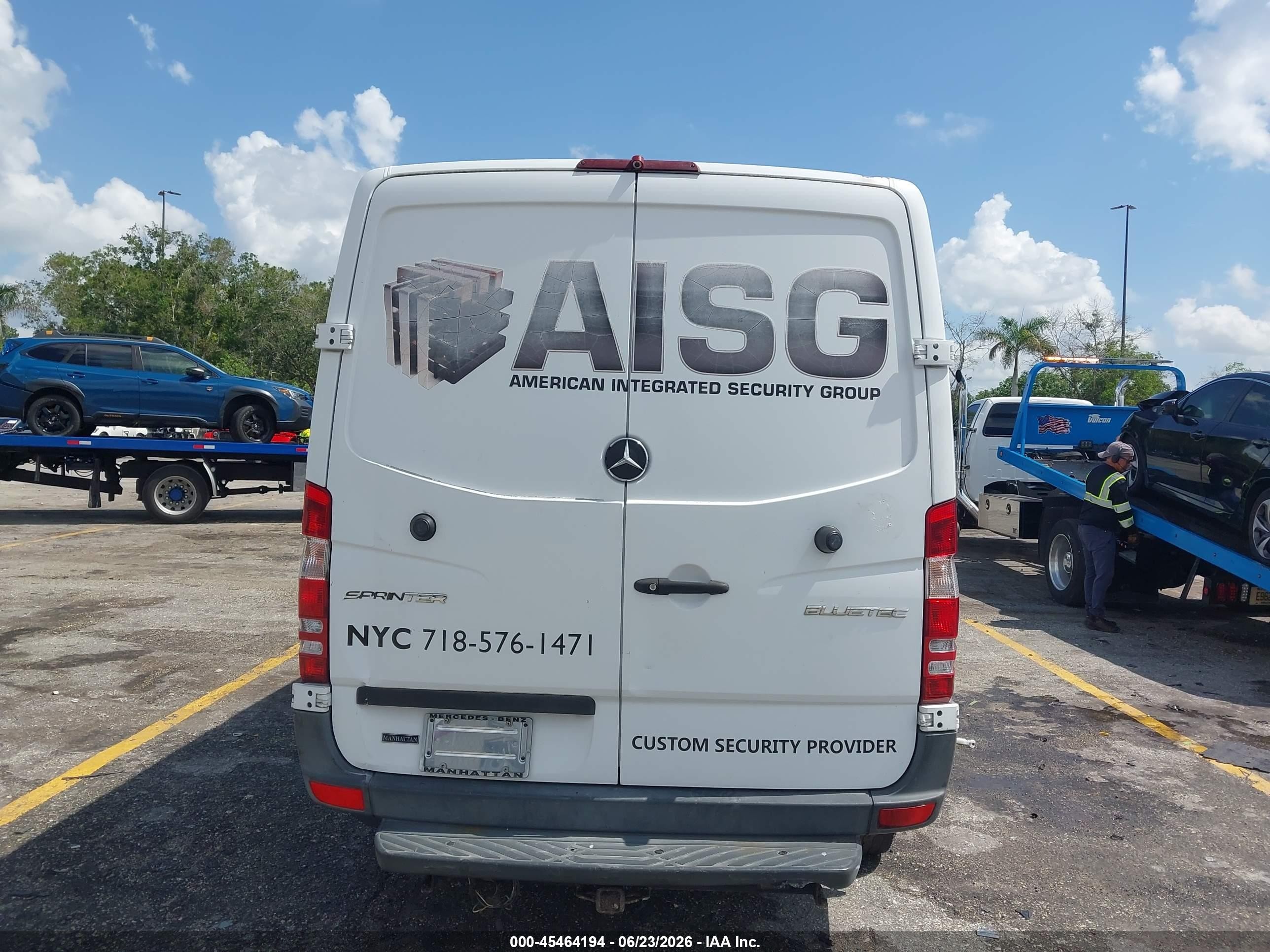2014 Mercedes-benz Sprinter 2500 Normal Roof White vin: WD3PE7CC3E5842785