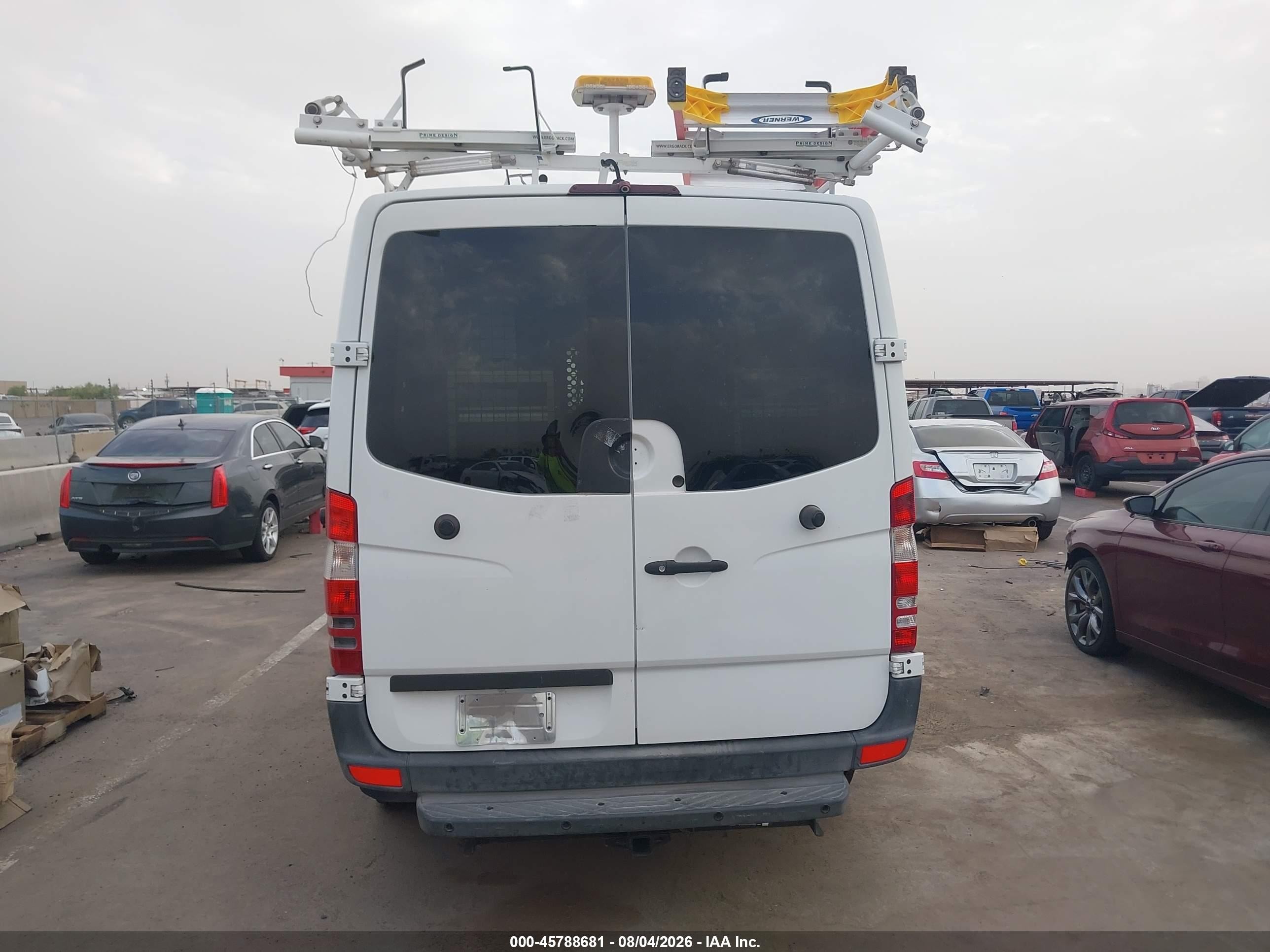 2013 Mercedes-benz Sprinter 2500 Normal Roof White vin: WD3PE7CC5D5801993