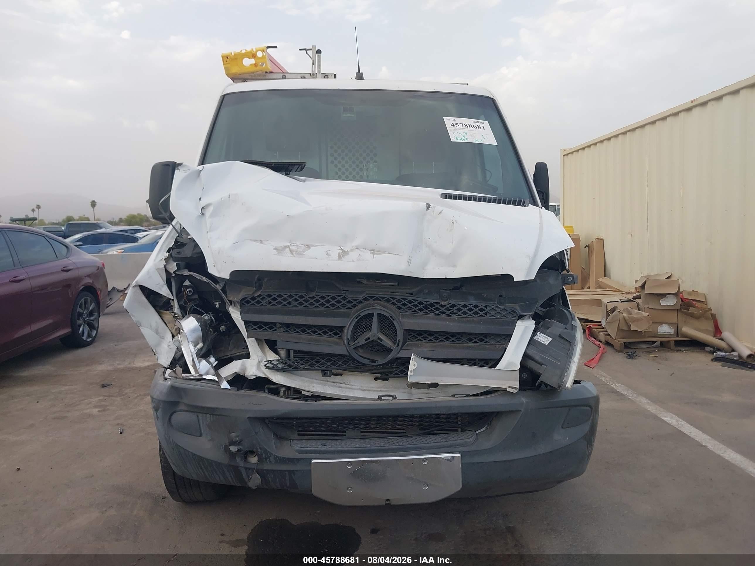 2013 Mercedes-benz Sprinter 2500 Normal Roof White vin: WD3PE7CC5D5801993