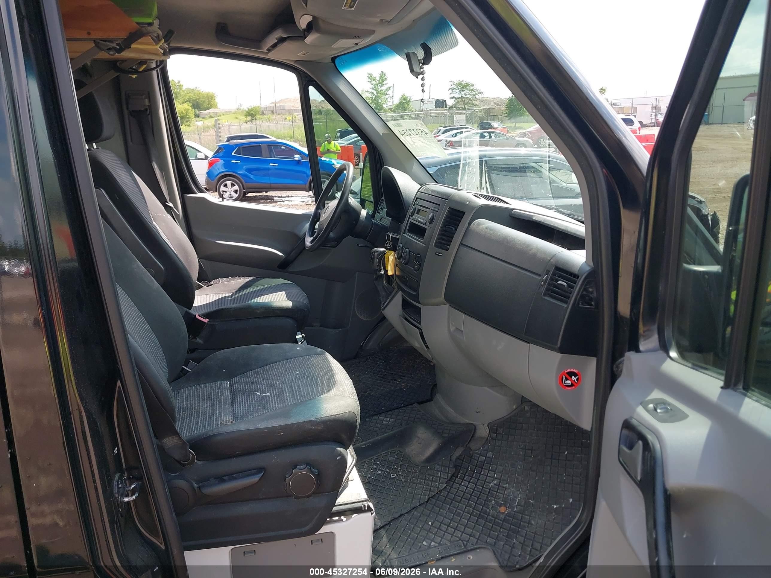 2013 Mercedes-benz Sprinter 2500 Normal Roof Black vin: WD3PE7CC6D5751251