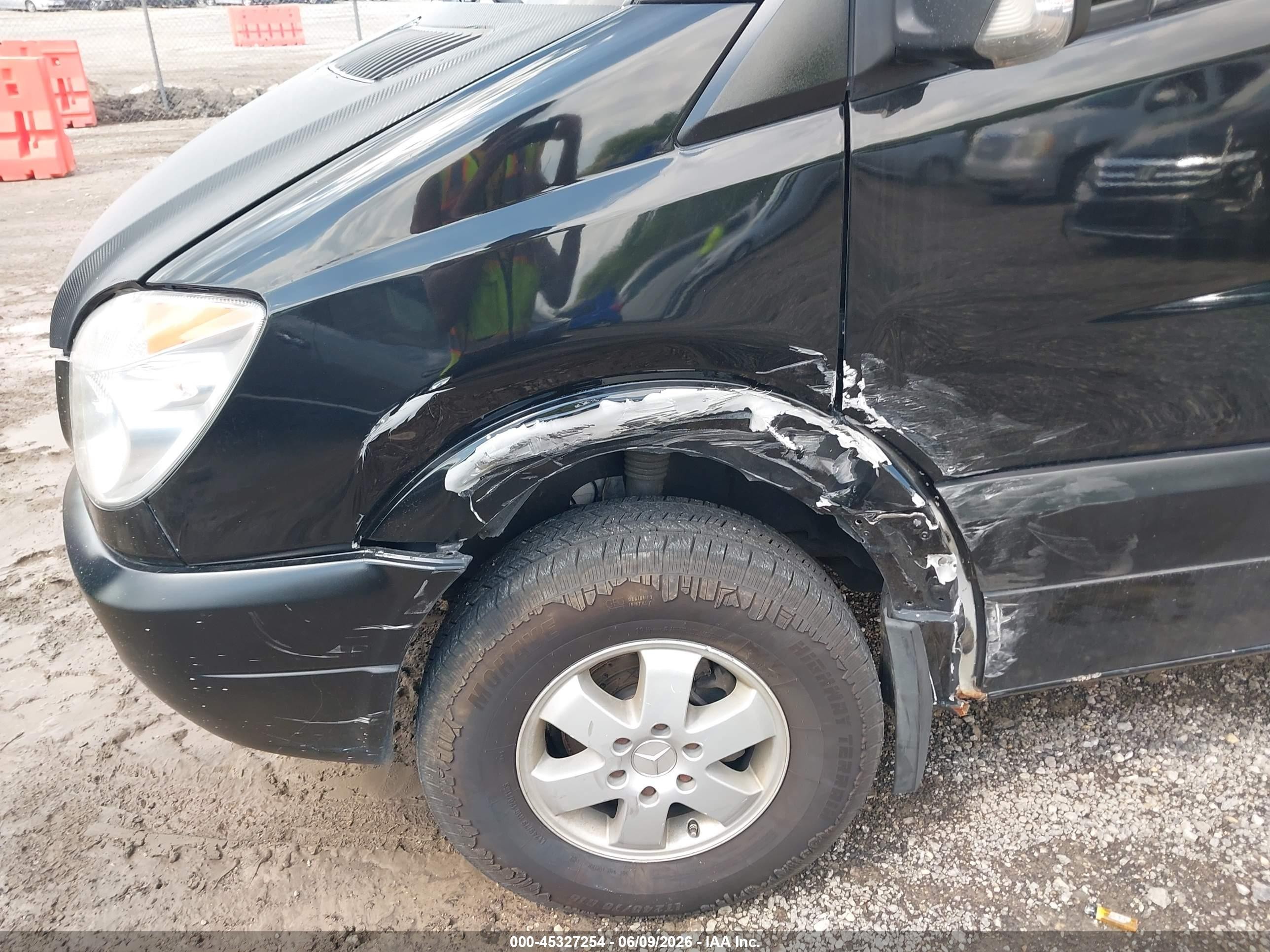 2013 Mercedes-benz Sprinter 2500 Normal Roof Black vin: WD3PE7CC6D5751251