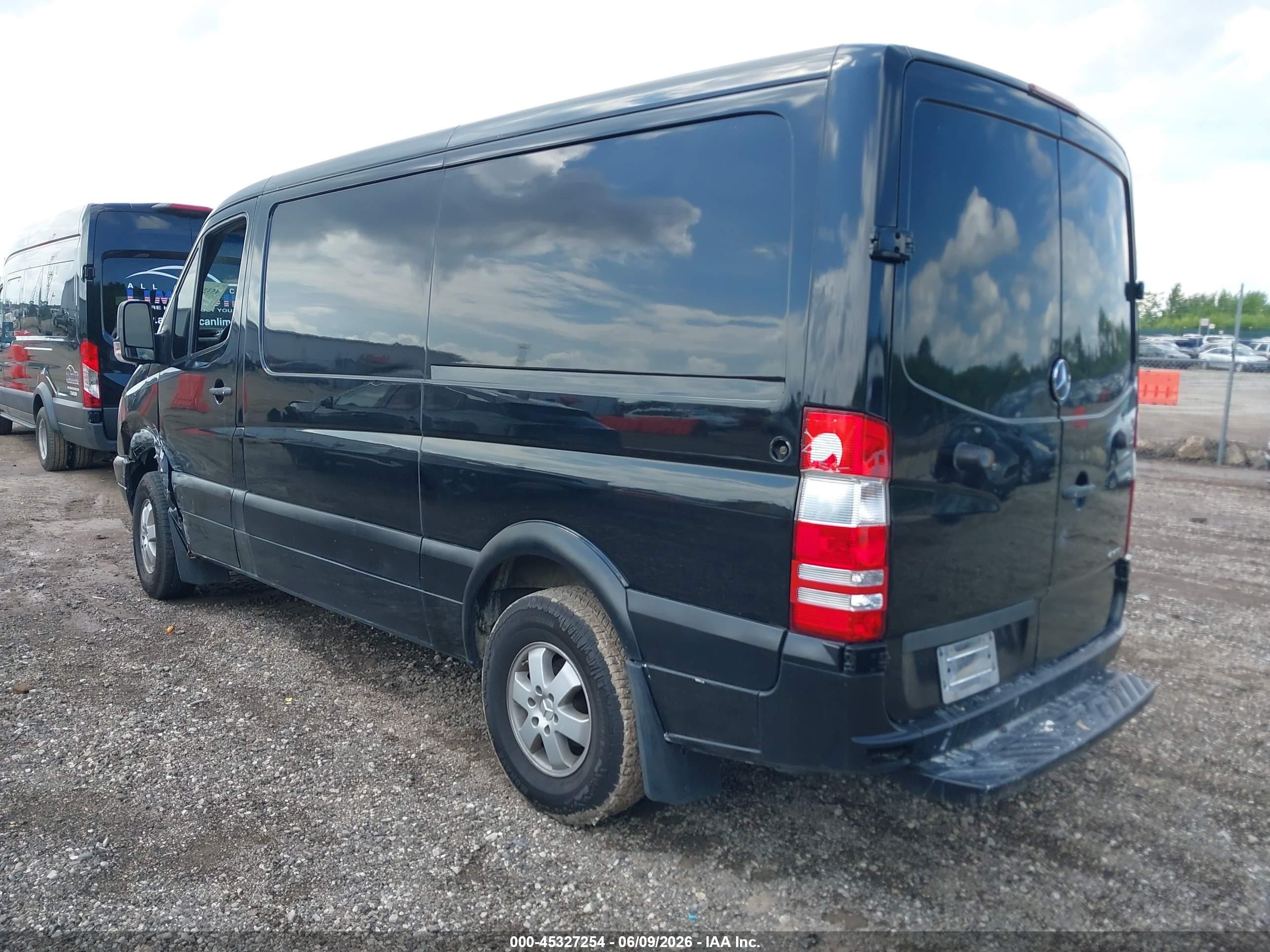 2013 Mercedes-benz Sprinter 2500 Normal Roof Black vin: WD3PE7CC6D5751251