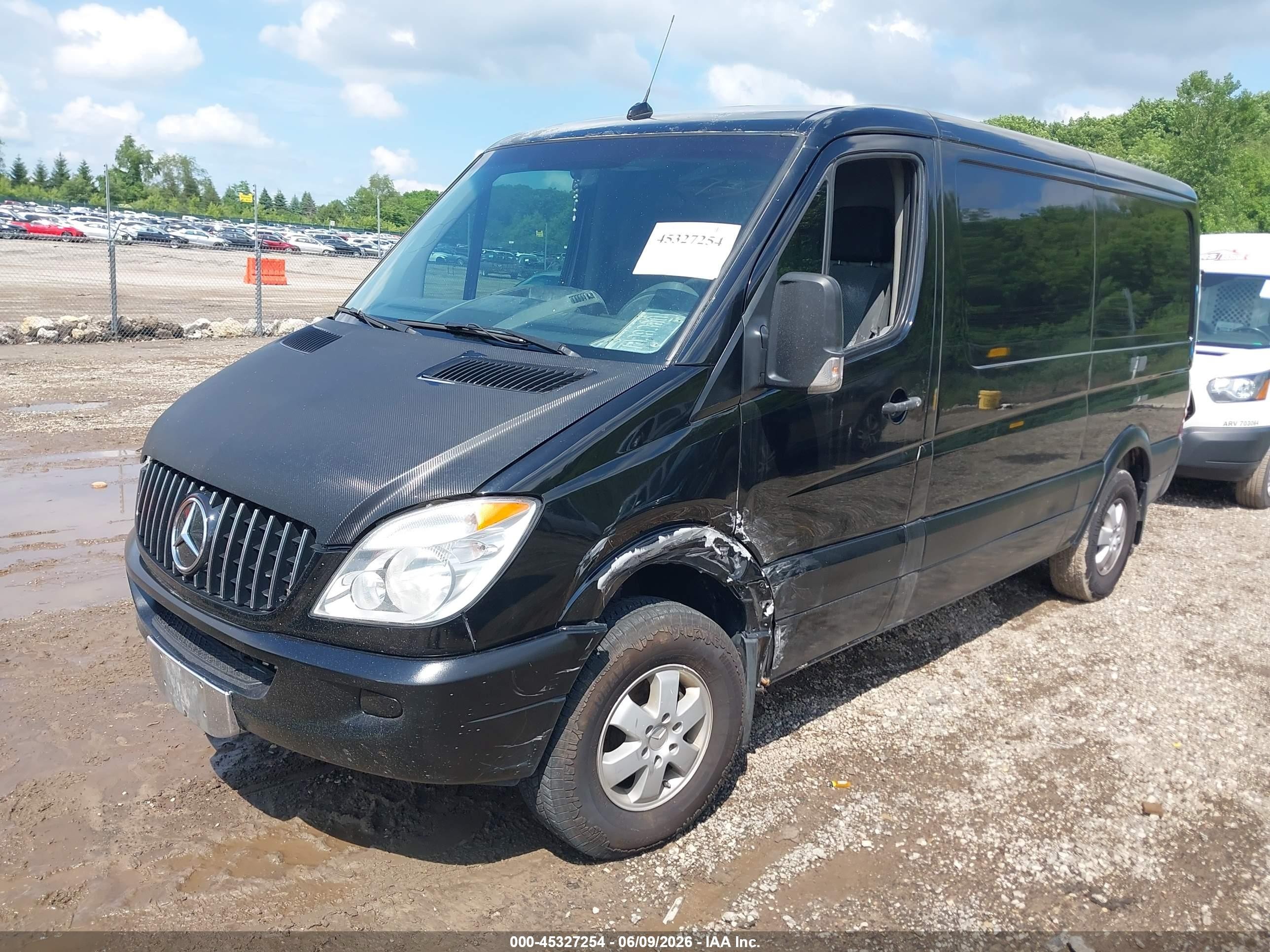 2013 Mercedes-benz Sprinter 2500 Normal Roof Black vin: WD3PE7CC6D5751251