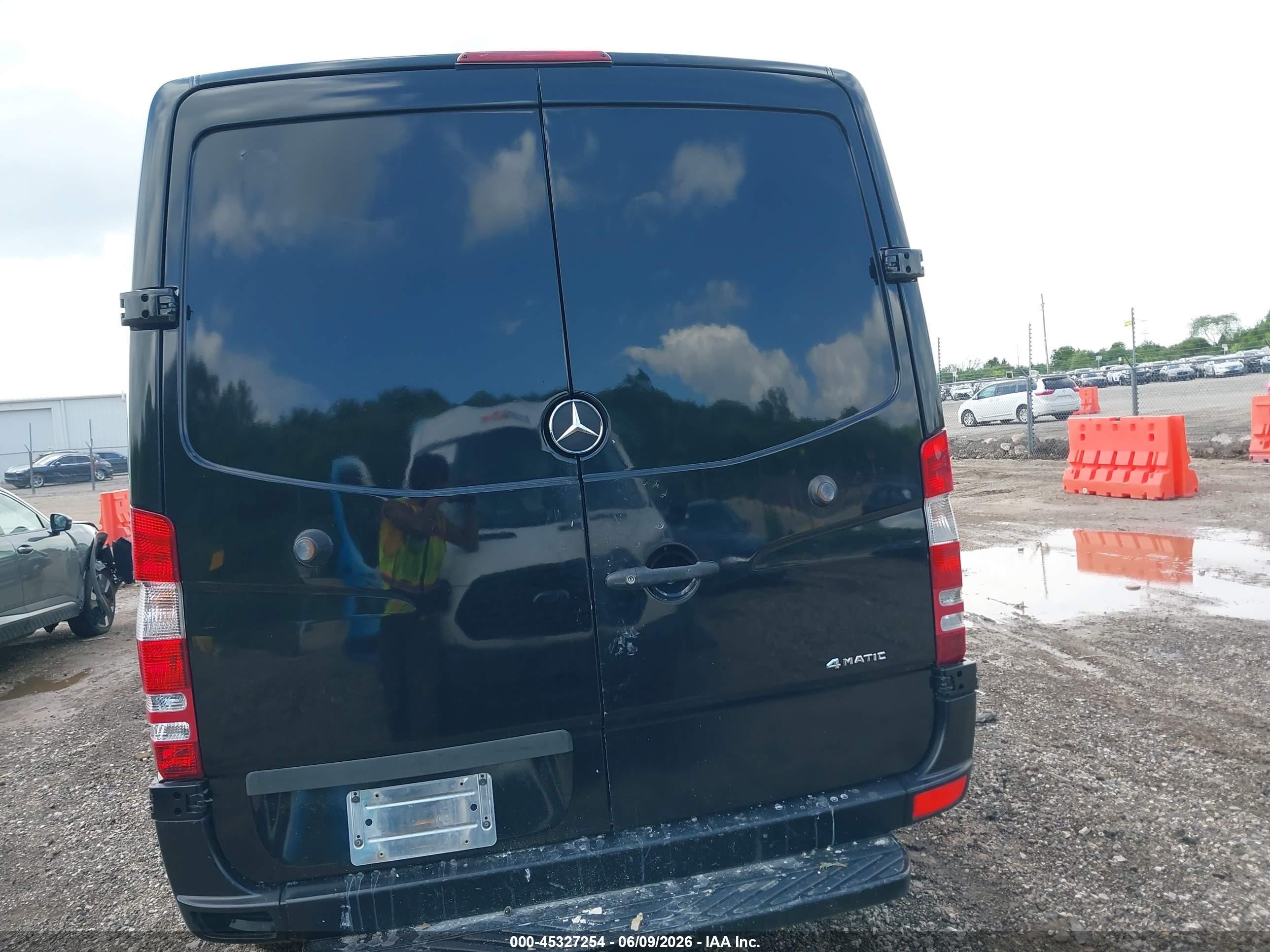2013 Mercedes-benz Sprinter 2500 Normal Roof Black vin: WD3PE7CC6D5751251