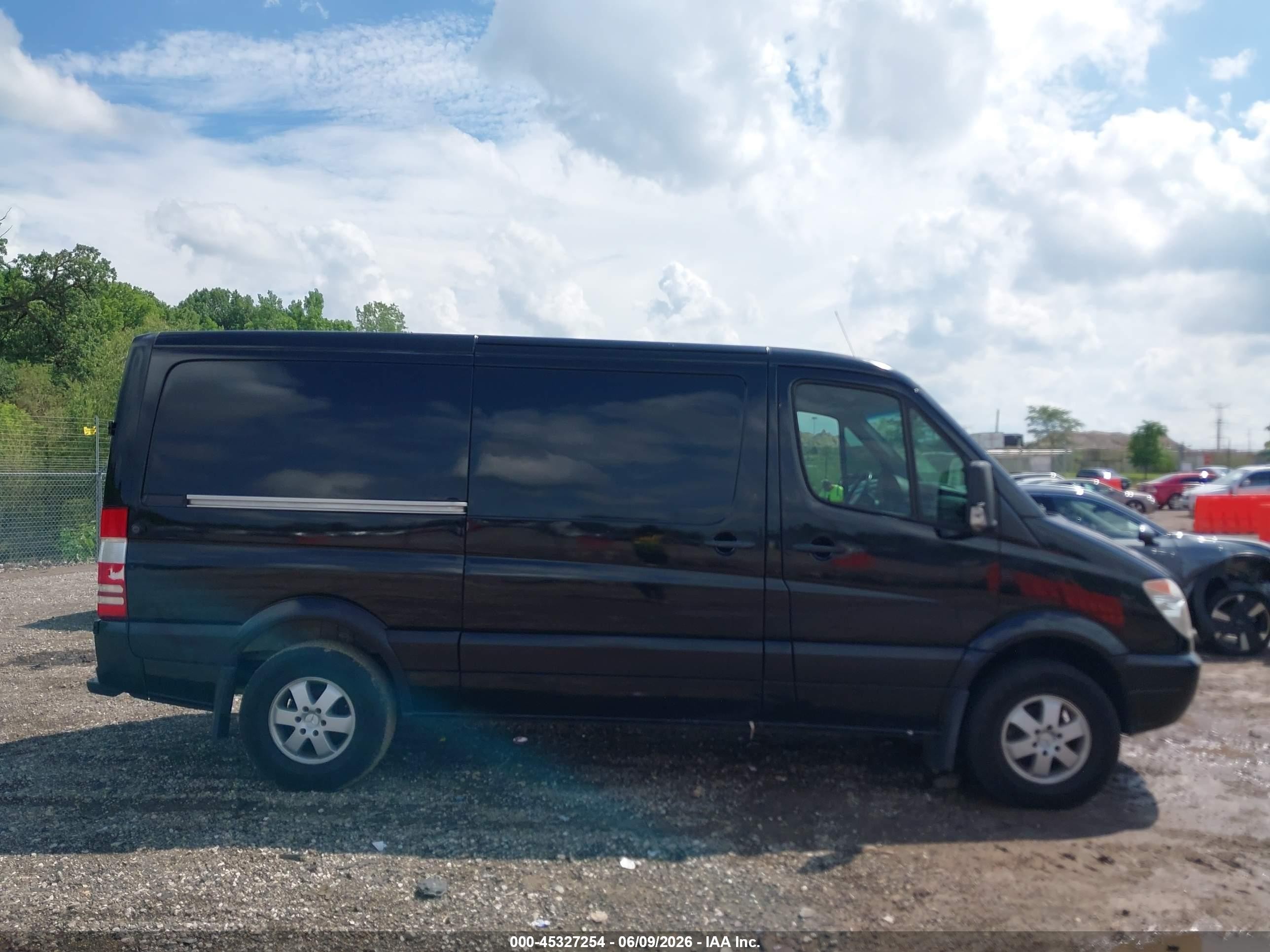 2013 Mercedes-benz Sprinter 2500 Normal Roof Black vin: WD3PE7CC6D5751251