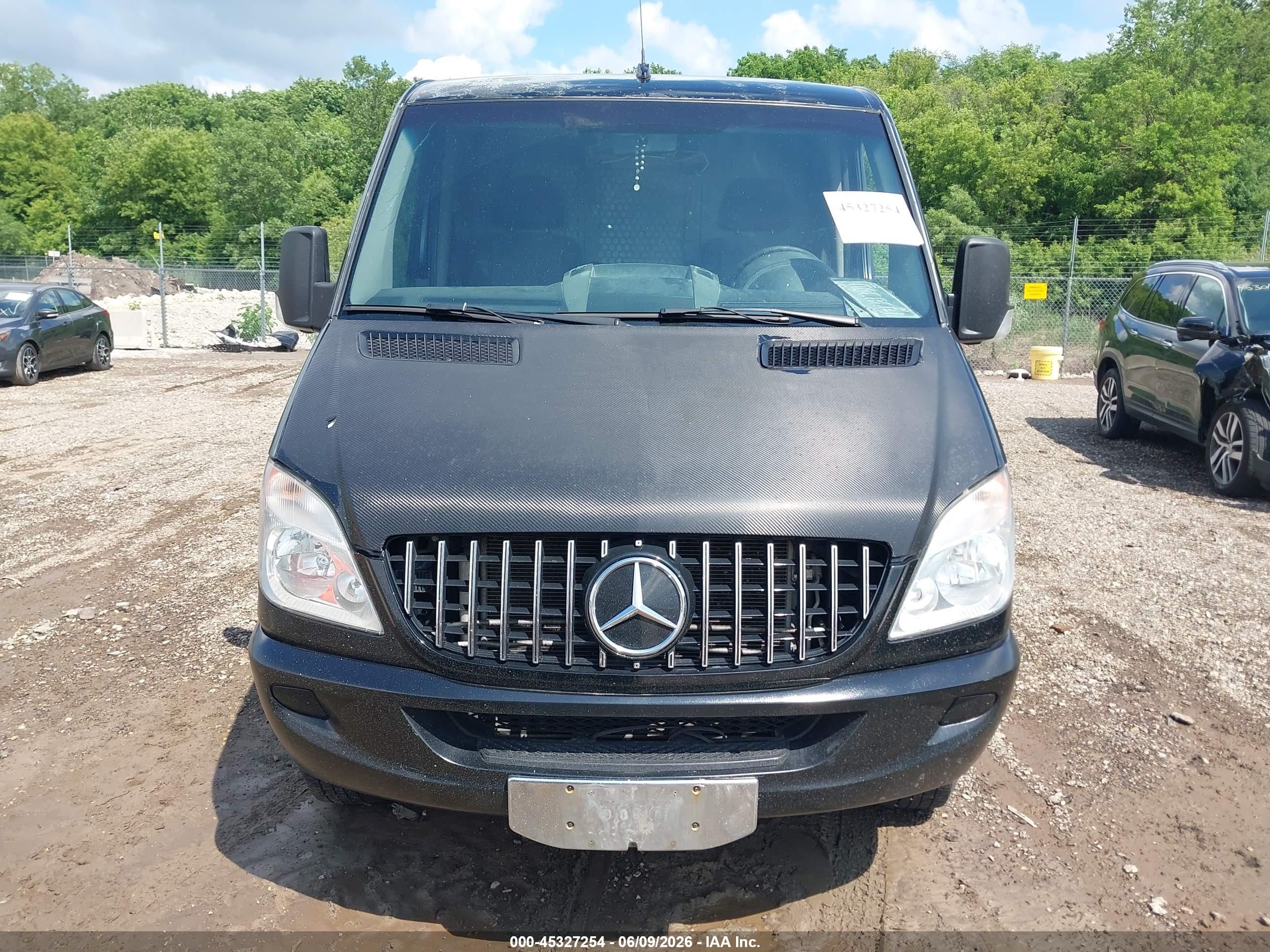 2013 Mercedes-benz Sprinter 2500 Normal Roof Black vin: WD3PE7CC6D5751251