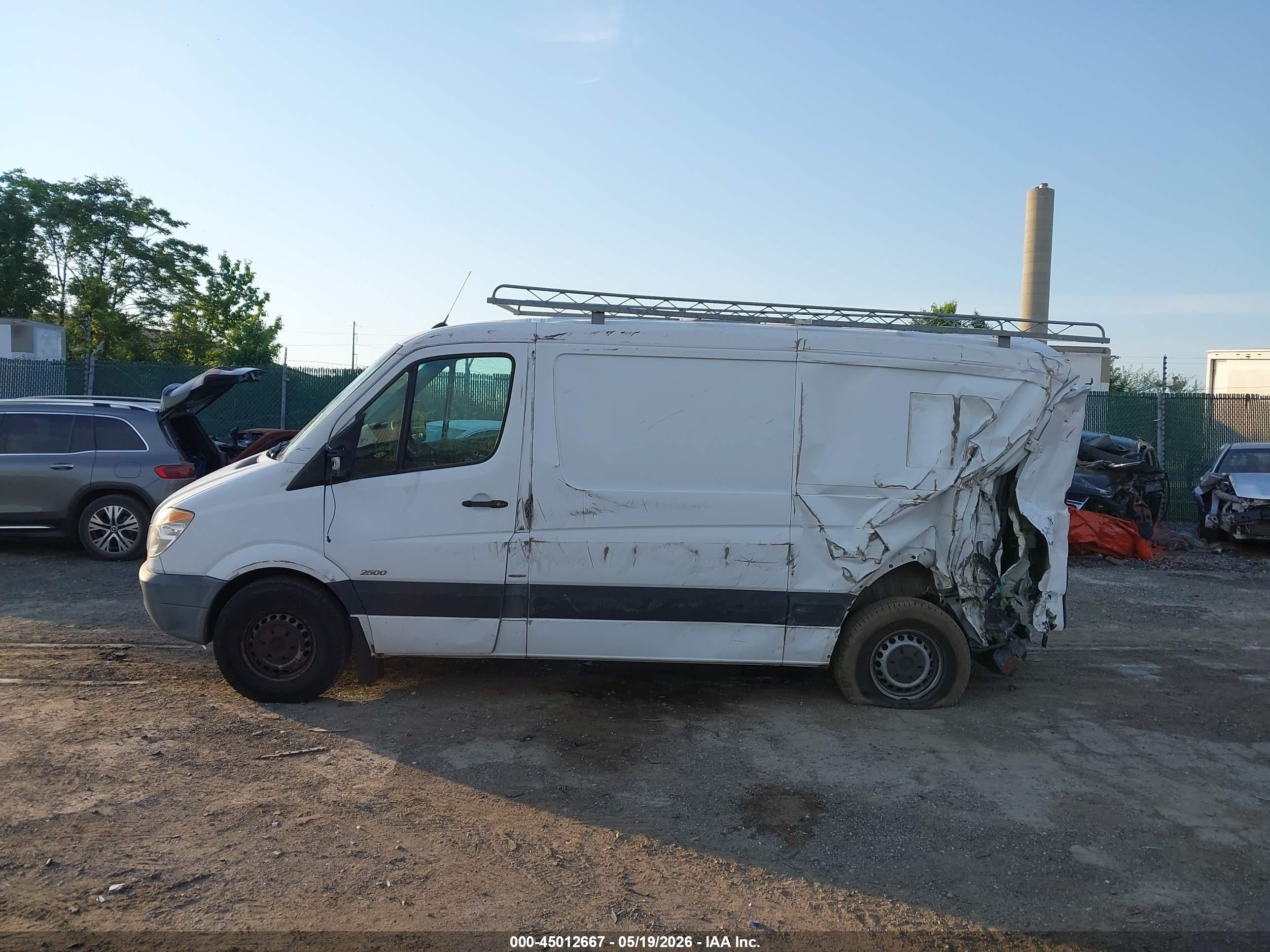 2012 Mercedes-benz Sprinter 2500 Normal Roof White vin: WD3PE7CC9C5615016