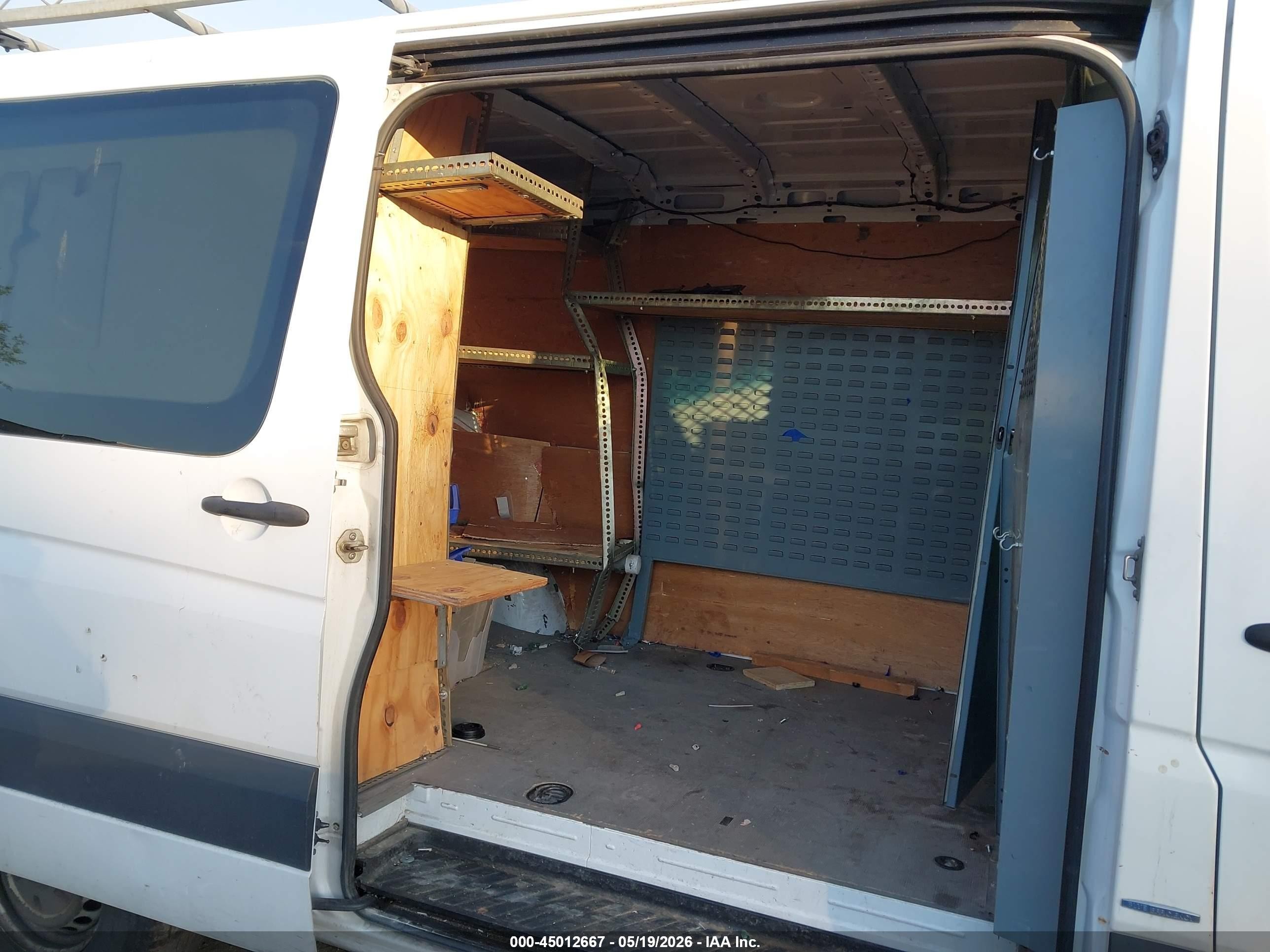 2012 Mercedes-benz Sprinter 2500 Normal Roof White vin: WD3PE7CC9C5615016