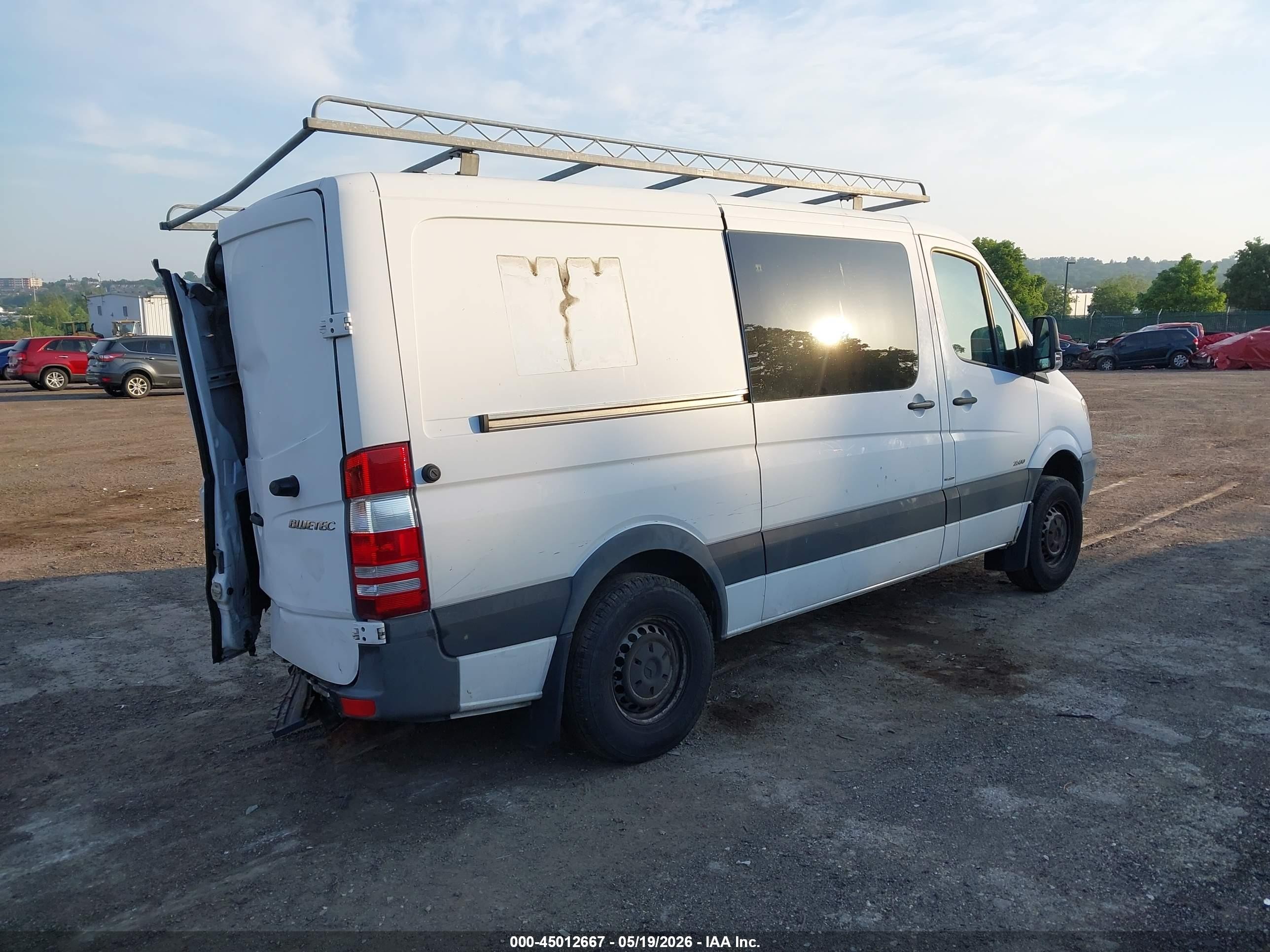 2012 Mercedes-benz Sprinter 2500 Normal Roof White vin: WD3PE7CC9C5615016